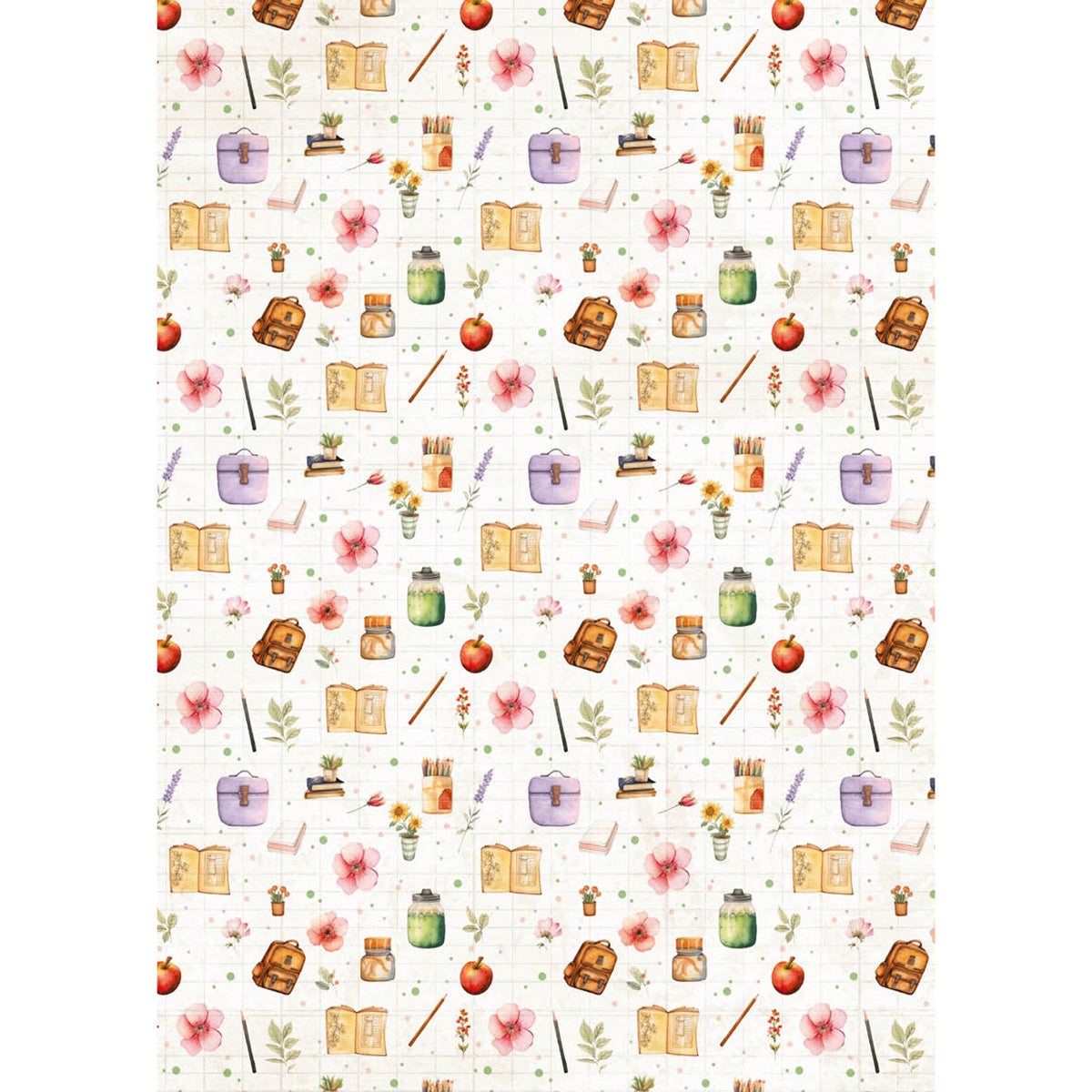 Rice Paper A5 MIXED 8/Pkg Back To School