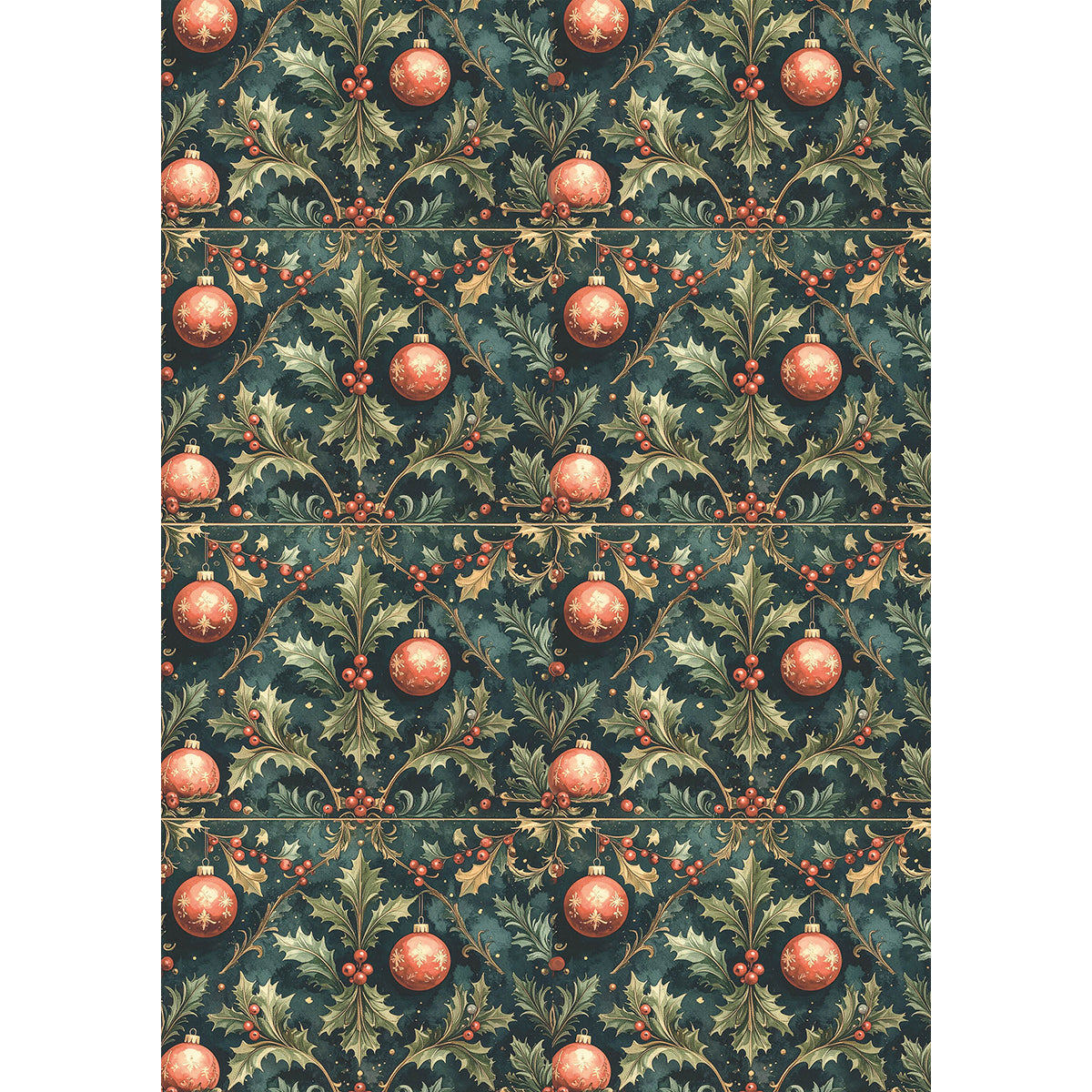 Rice Paper A5 MIXED 8/Pkg Hot Cocoa & Holly