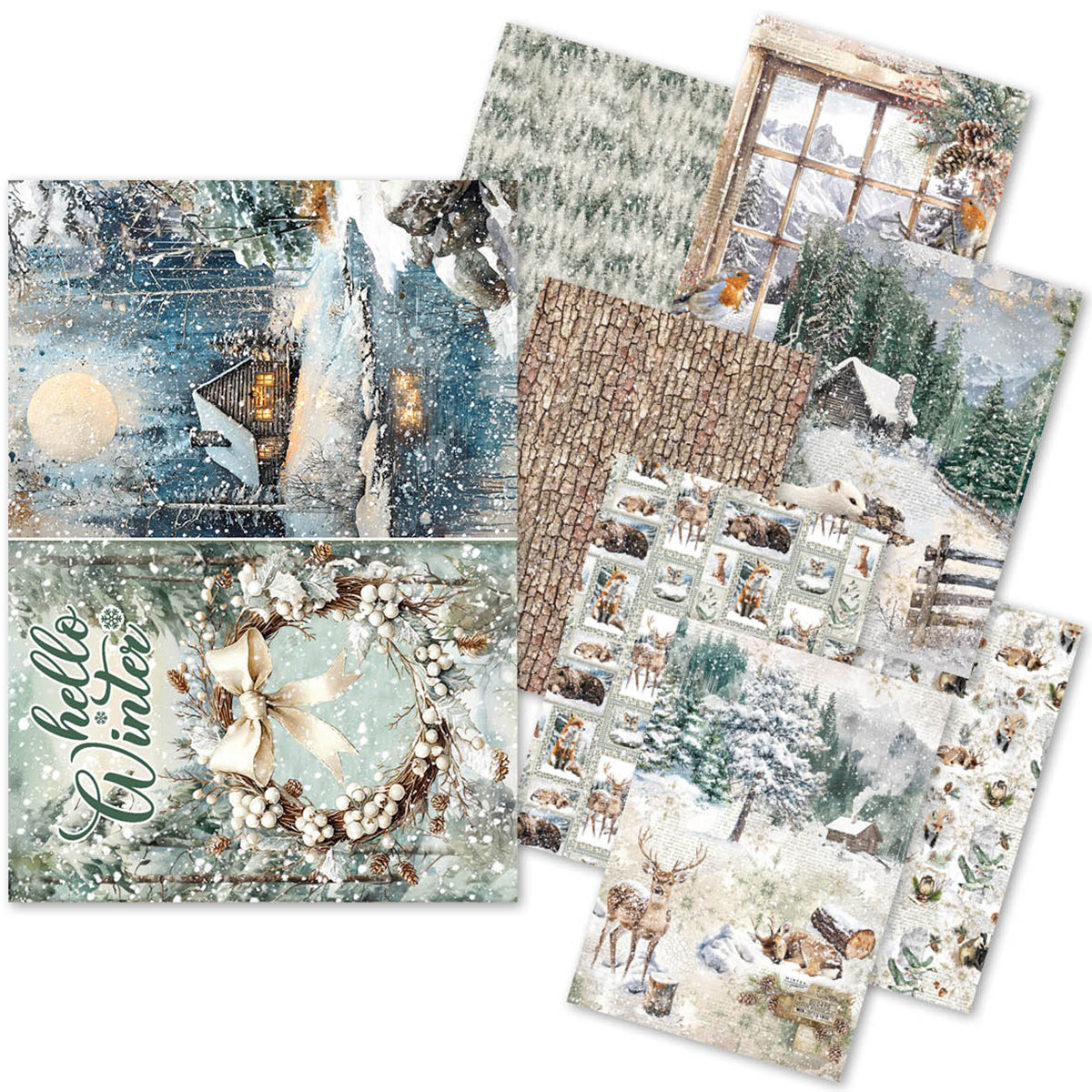 Rice Paper A5 MIXED 8/Pkg Forest Tales