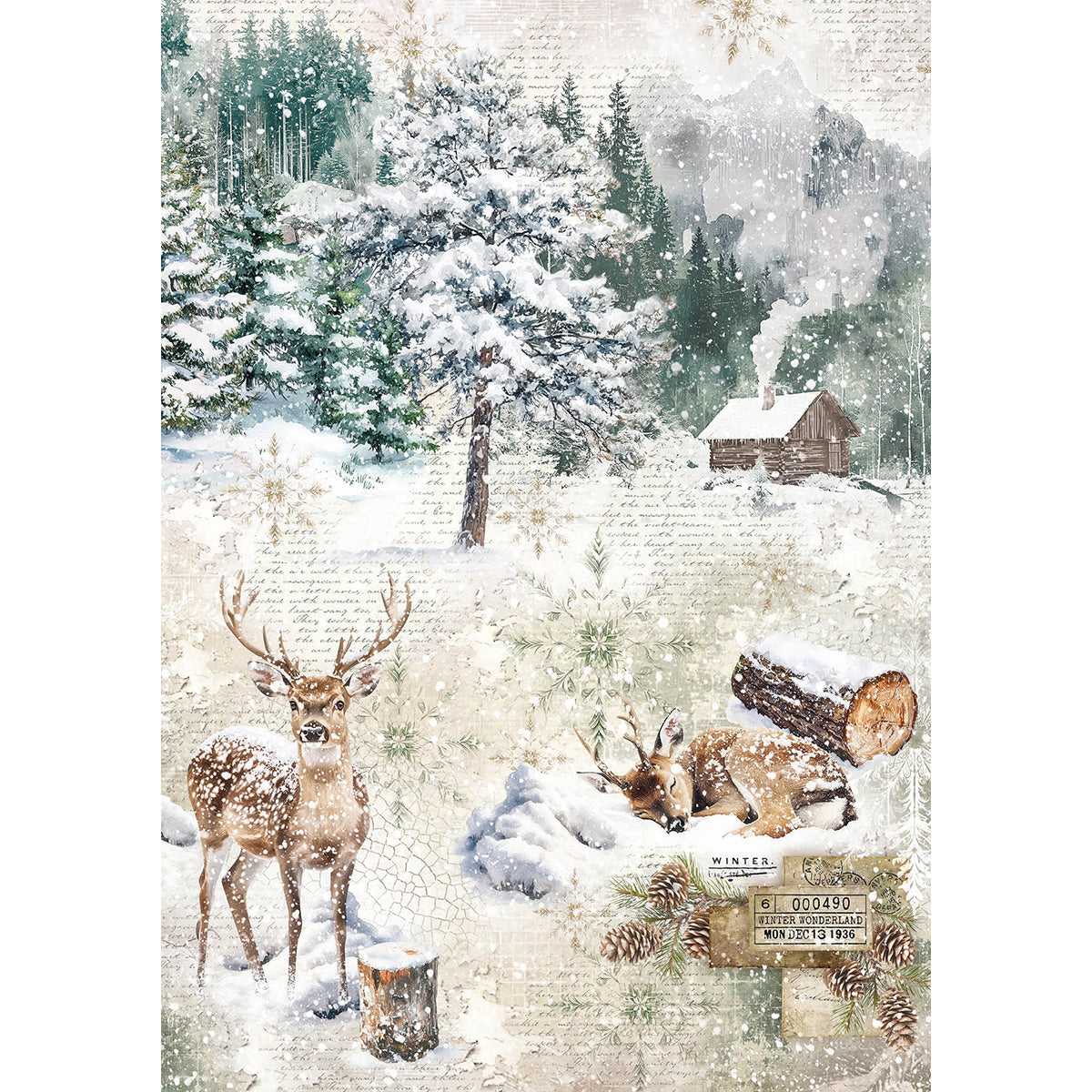 Rice Paper A5 MIXED 8/Pkg Forest Tales