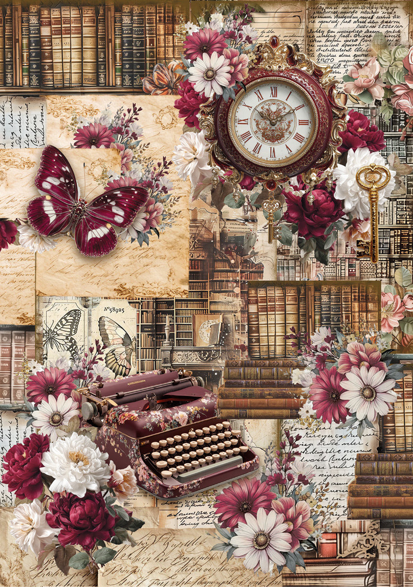 Rice Paper A5 MIXED 8/Pkg Book Lovers