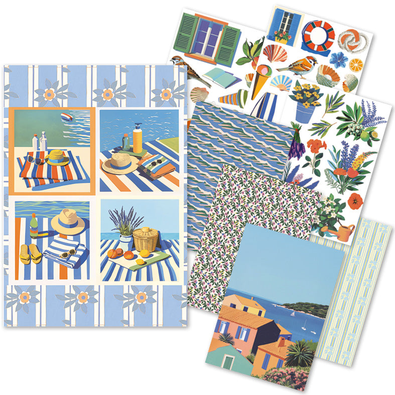 Rice Paper A5 MIXED 8/Pkg Riviera Dream
