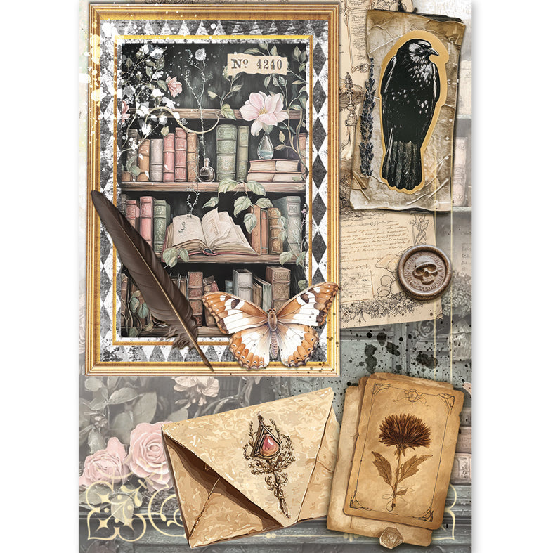 Rice Paper A5 MIXED 8/Pkg The Witch's Grimoire
