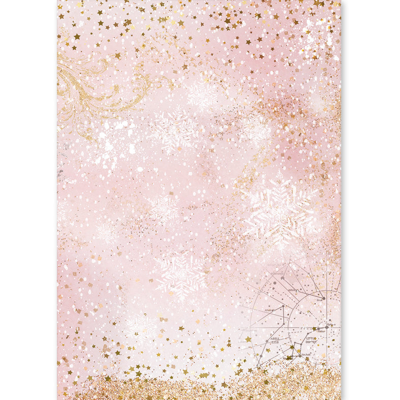 Rice Paper A5 MIXED 8/Pkg Golden Winter