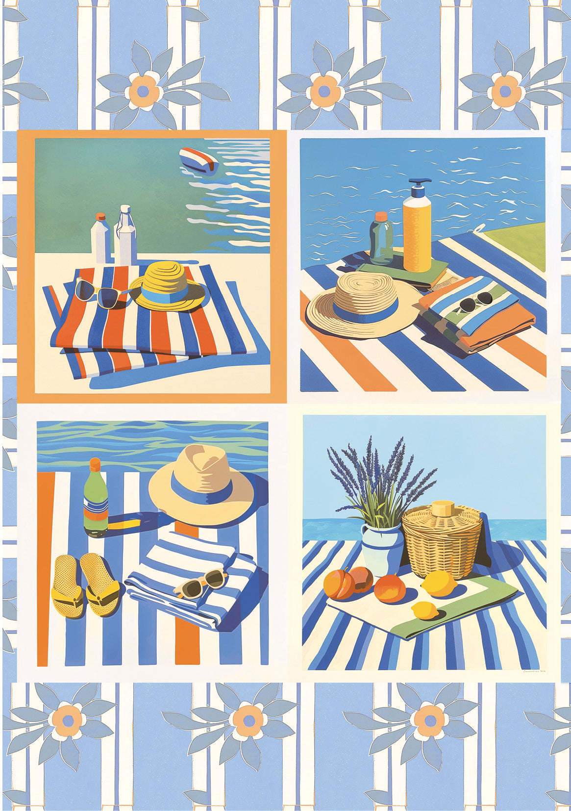 Rice Paper A5 MIXED 8/Pkg Riviera Dream