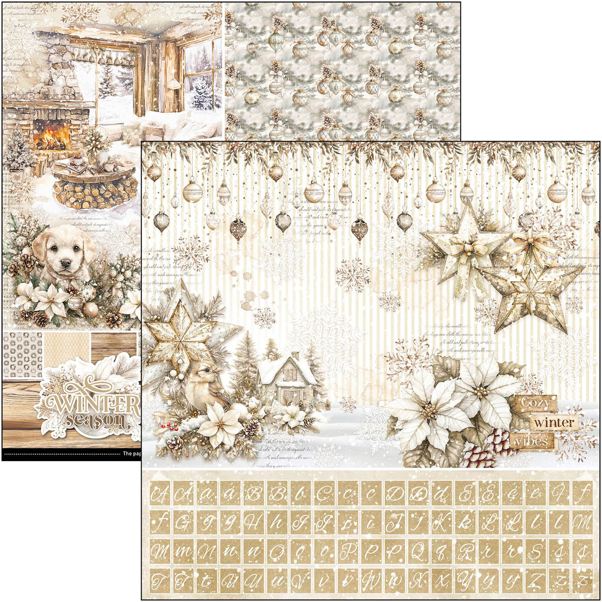 Winter Season Patterns Pad 12"x12" 8/Pkg