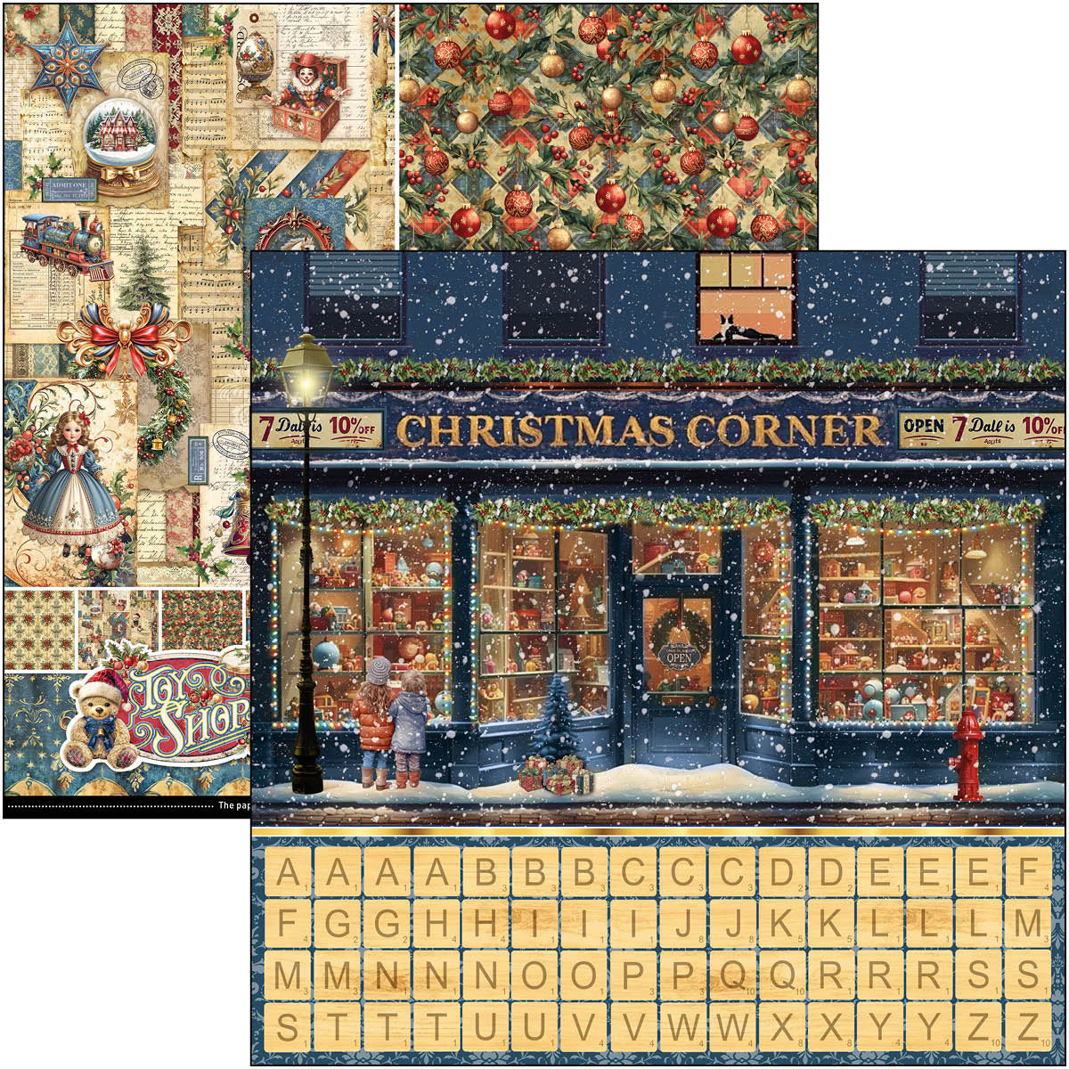 Toy Shop Patterns Pad 12"x12" 8/Pkg