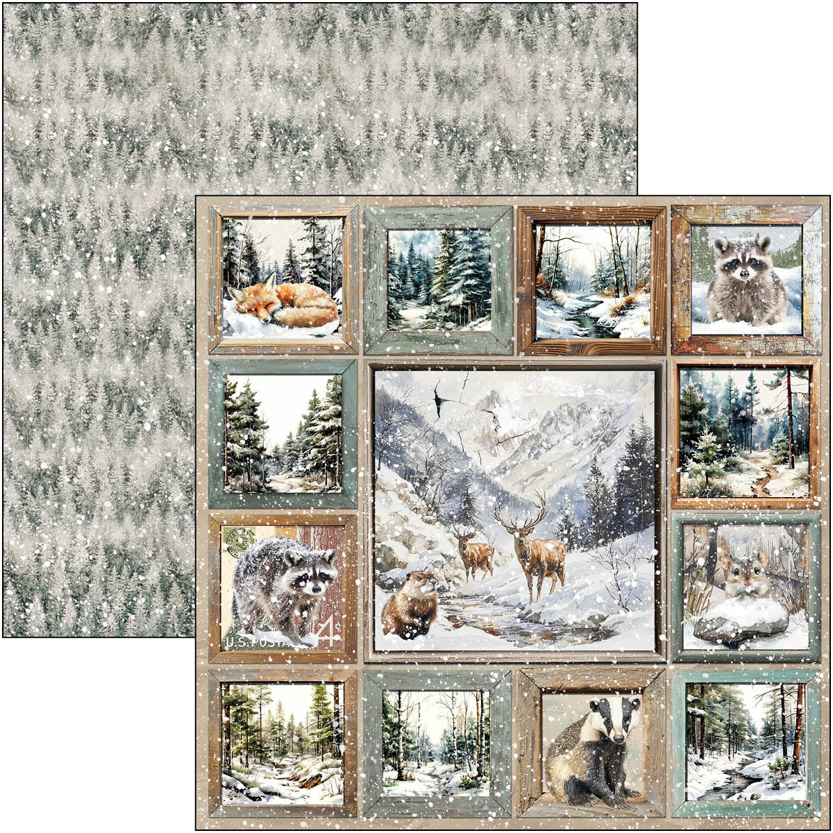 Forest Tales Patterns Pad 12"x12" 8/Pkg