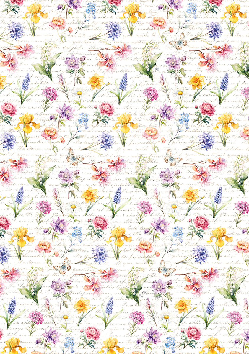 Vellum Flower Shop Paper Patterns A4 6/Pkg