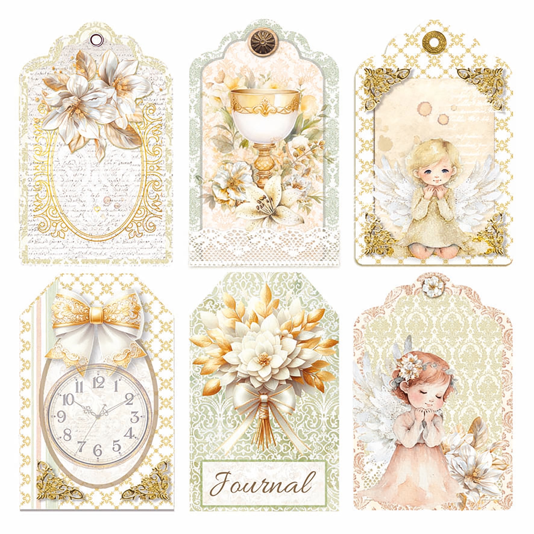 Vellum Blessing Day Fussy Cut 6"x6" 6/Pkg