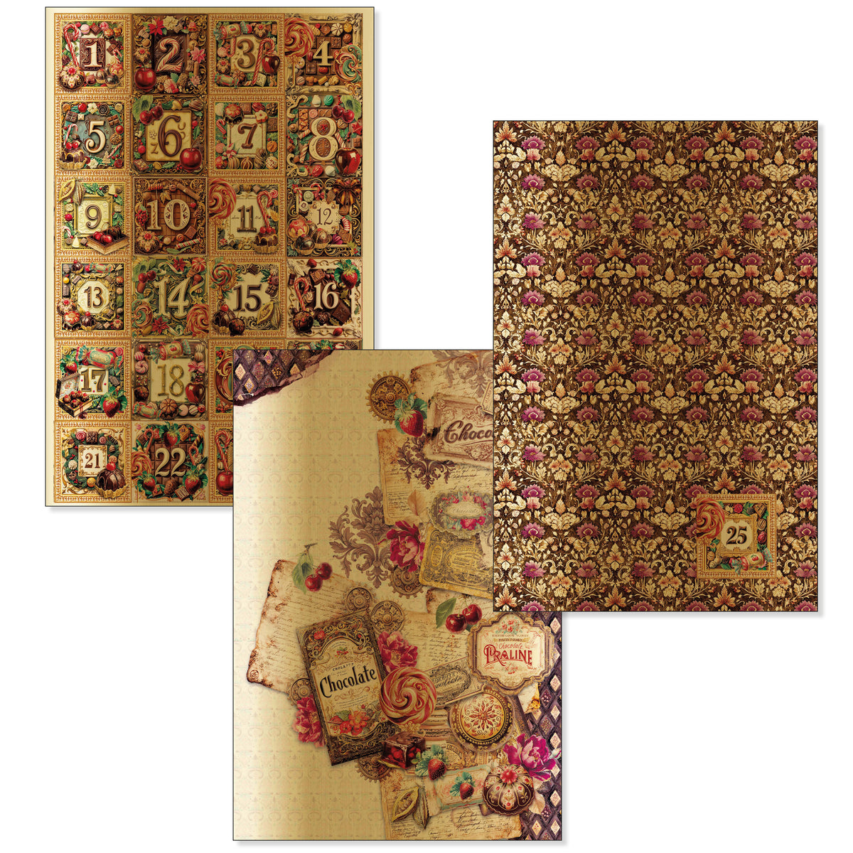 Chocolate Wanderlust Deluxe Paper Gold & Vellum Dual Pack A4 MIXED 6/Pkg