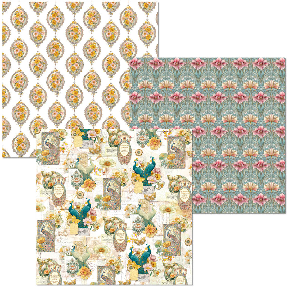 Deluxe Paper Gold & Vellum Dual Pack 6x6 MIXED 6/Pkg Artemis
