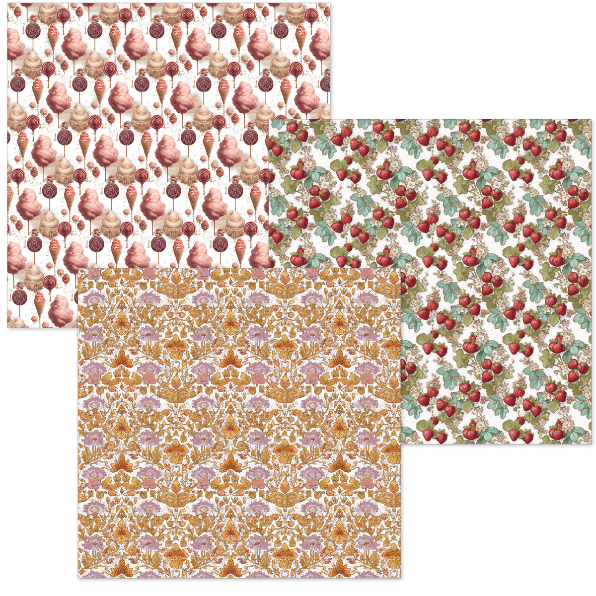 Chocolate Wanderlust Deluxe Paper Gold & Vellum Dual Pack 6"x6" MIXED 6/Pkg