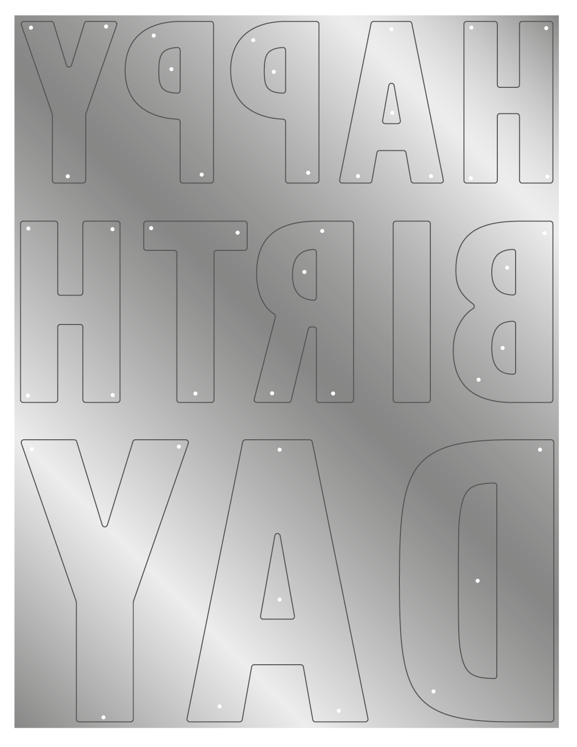 Crafter's Companion Birthday Celebrations Metal Dies - Birthday Letters