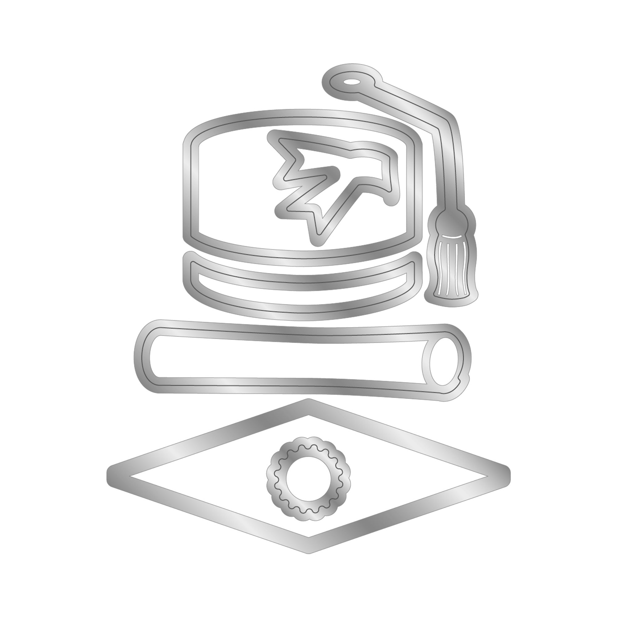 Crafter’s Companion Celebrate Good Times Collection Metal Die - Graduation Cap and Scroll