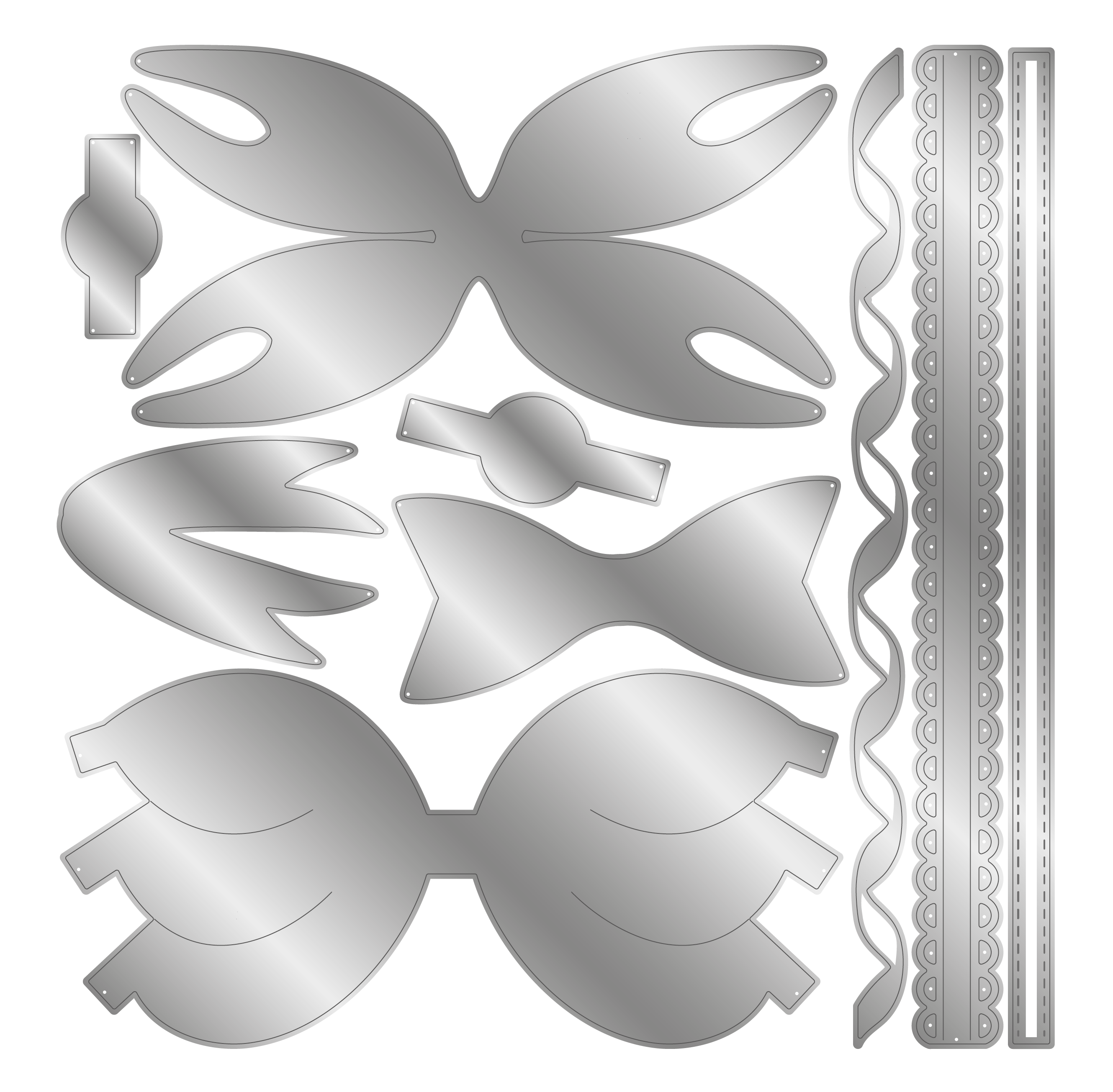 Crafters Companion Metal Die - Beautiful Bows