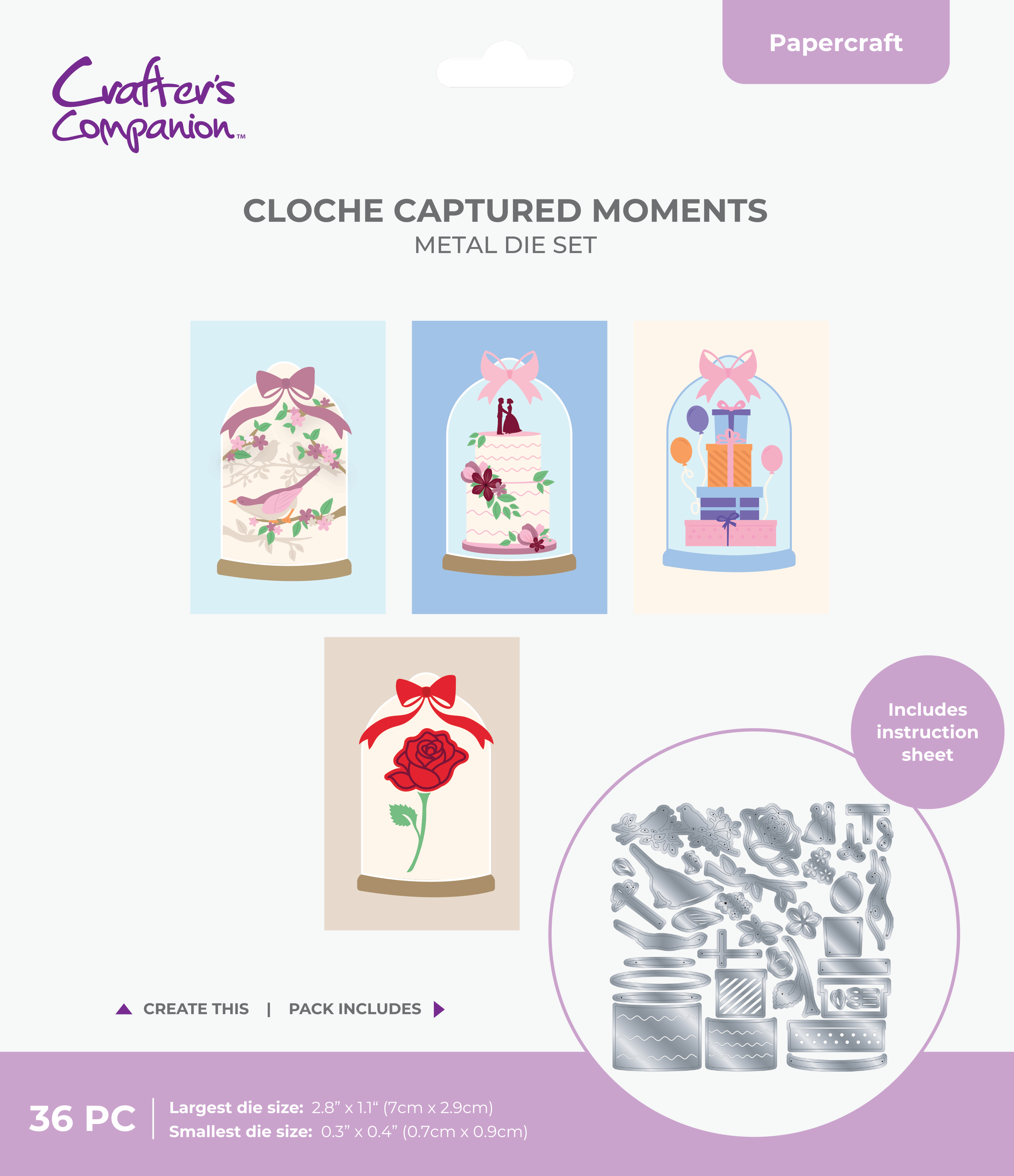 Crafters Companion Metal Die - Cloche Captured Moments