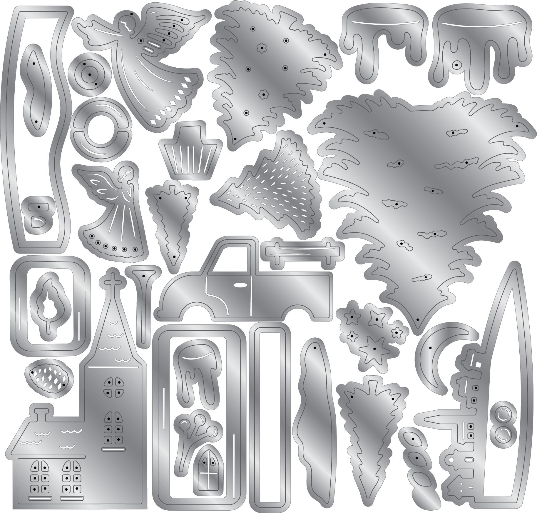 Crafters Companion Metal Die - Cloche Christmas Sense