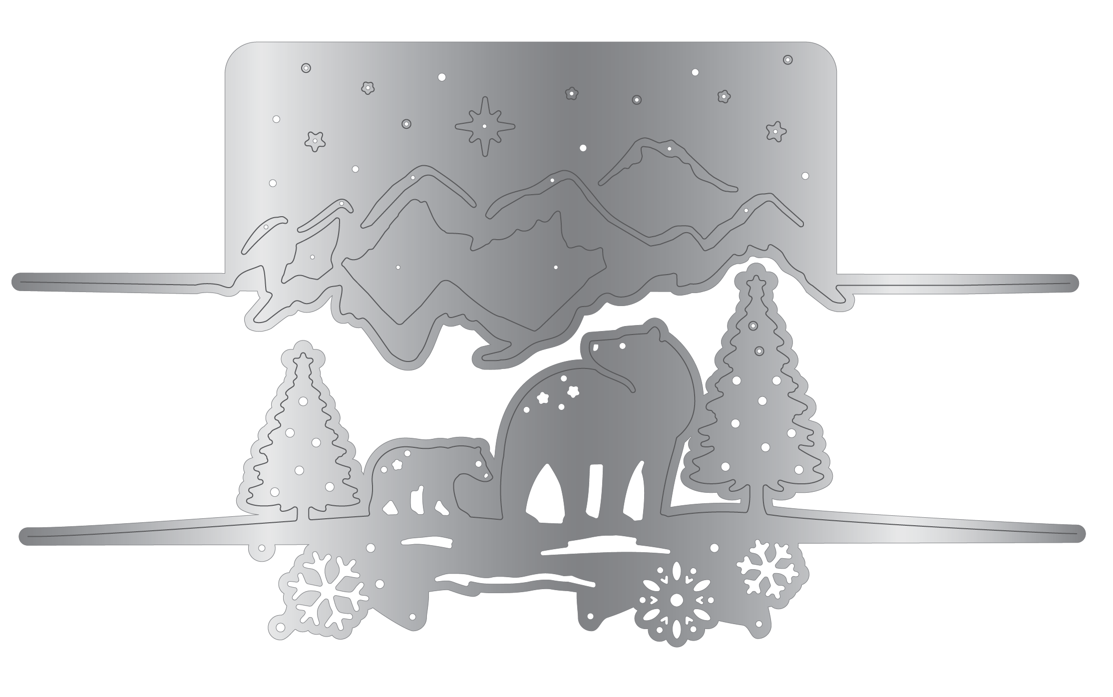 Crafter's Companion Metal Die Edge Set - Arctic Friends