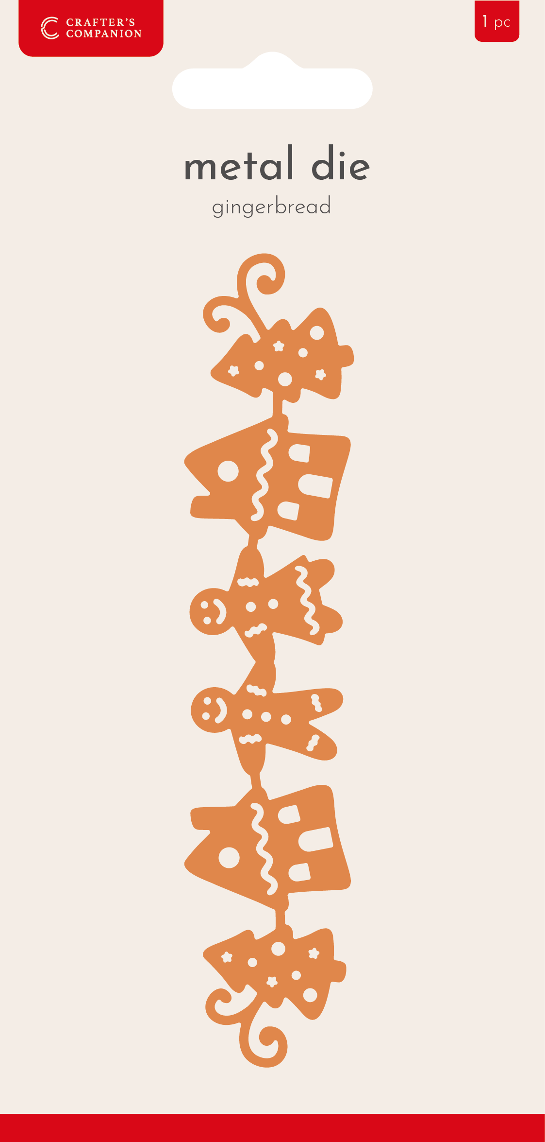 Crafter’s Companion Metal Die Edge’able - Gingerbread