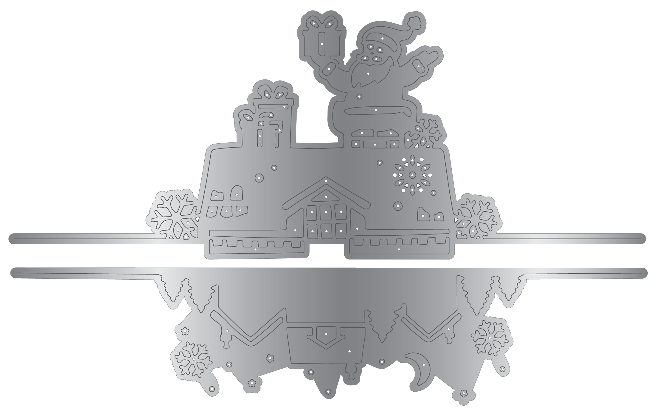 Crafter's Companion Metal Die Edge Set - On the Rooftops