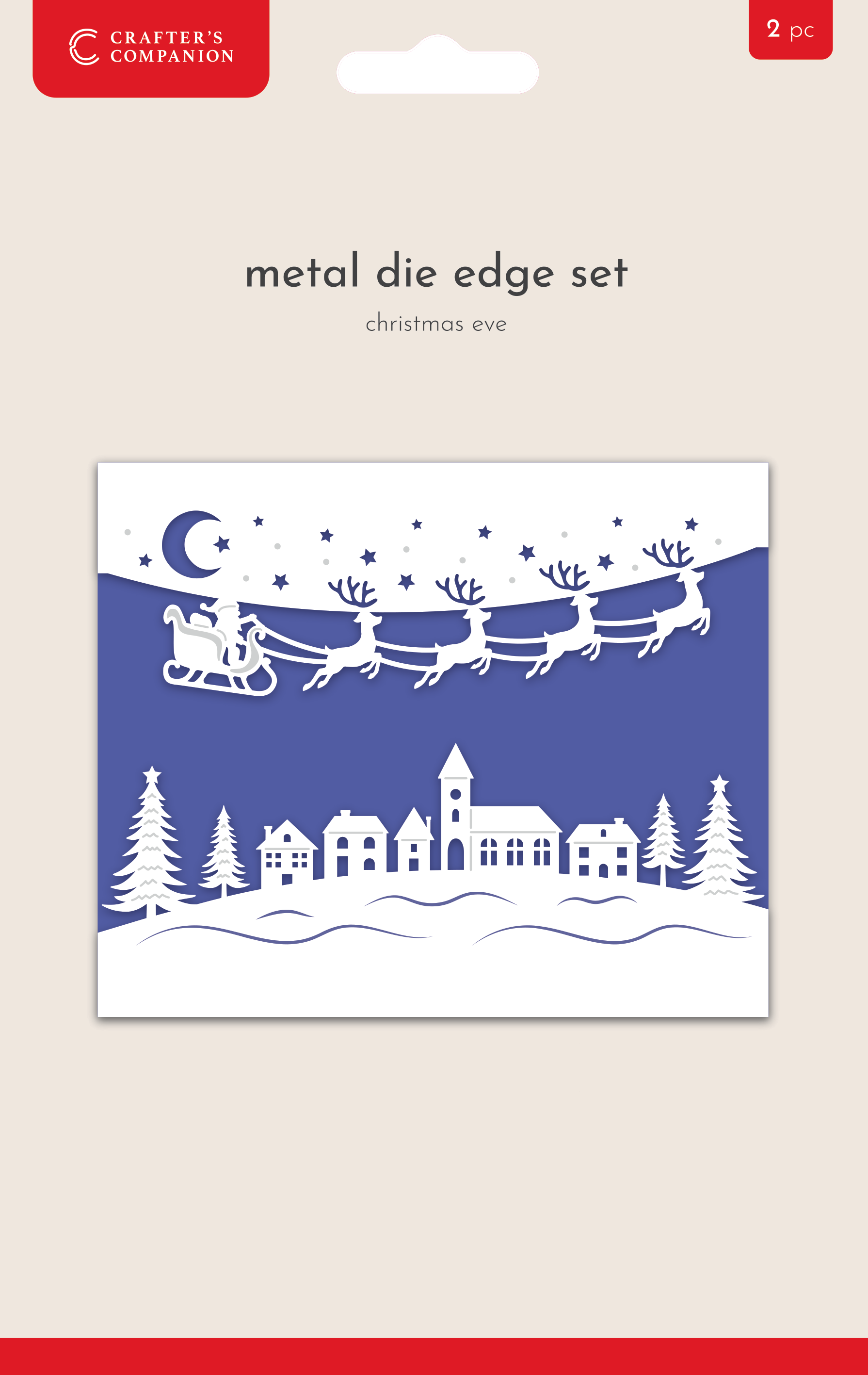 Crafter's Companion Metal Die Edge Set - Christmas Eve