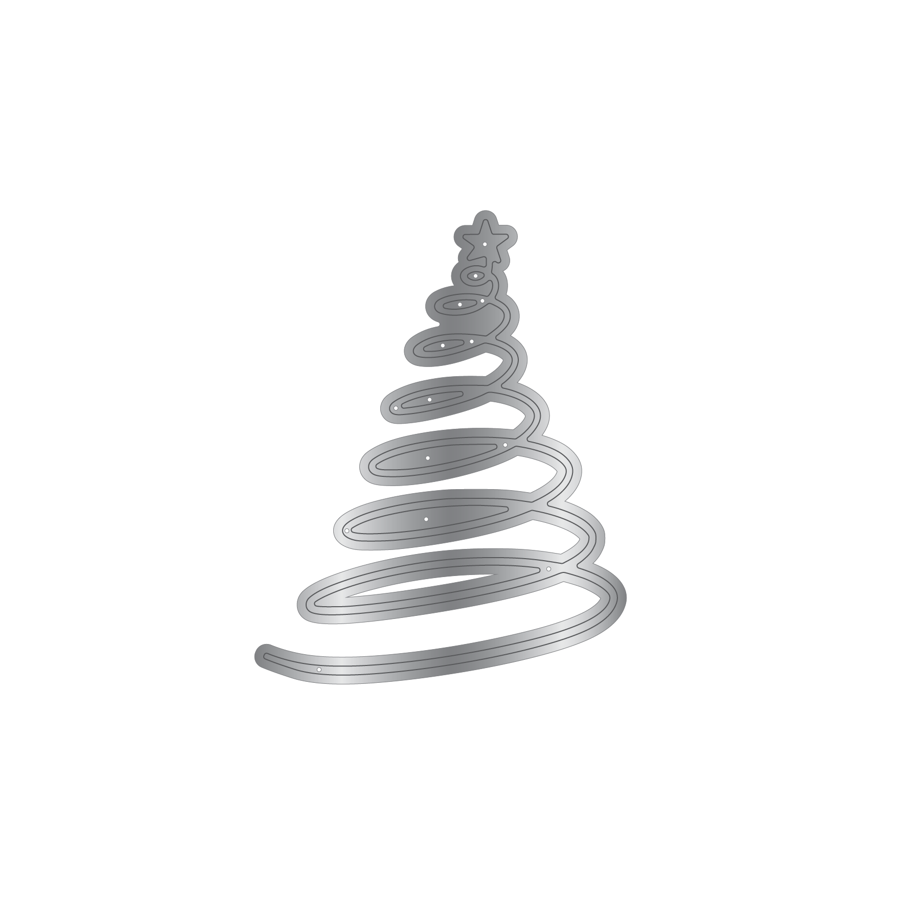 Crafters Companion Metal Die Christmas Embellishment - Christmas Tree