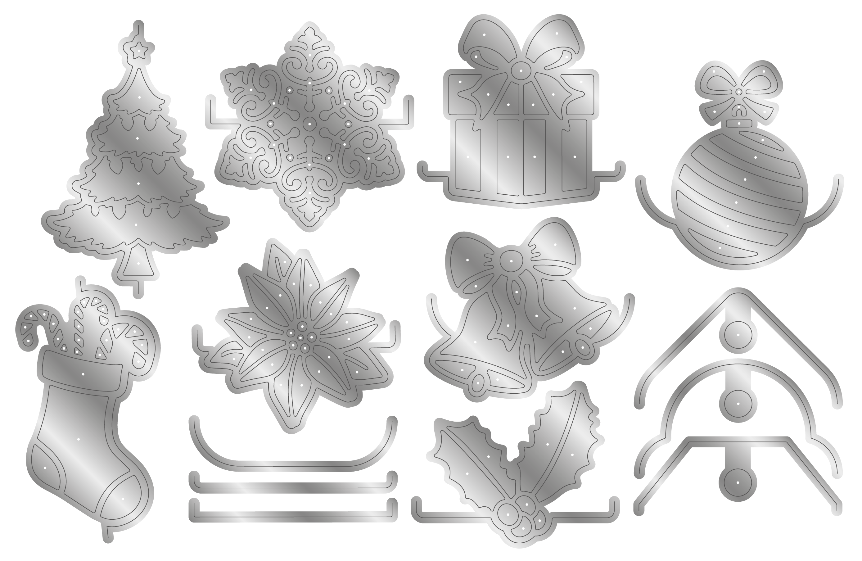 Crafters Companion Metal Die - Christmas Tags