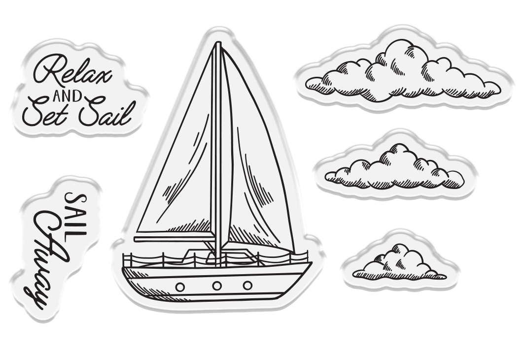 Crafter's Companion Message in a Bottle Stamp & Die – Sailboat