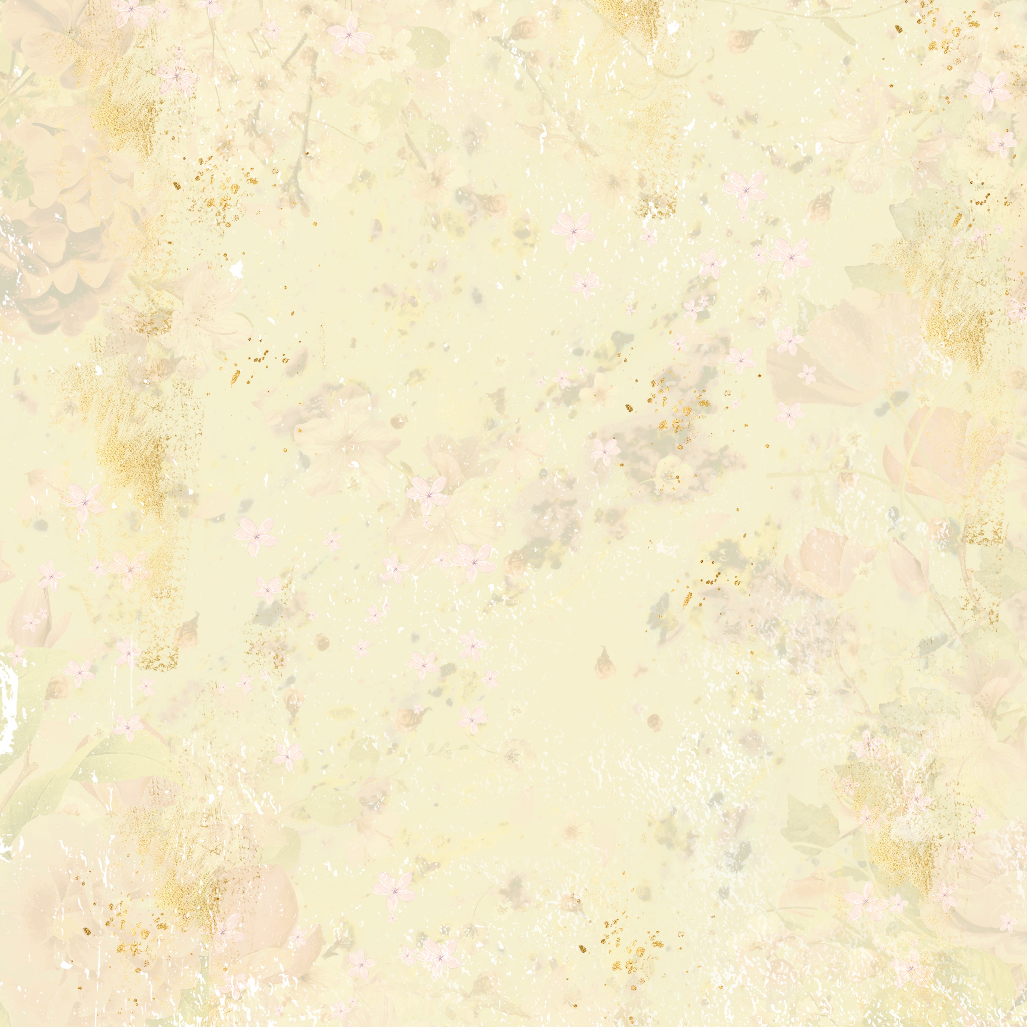 Spring Floral Print Paper Pad - 12" x 12"