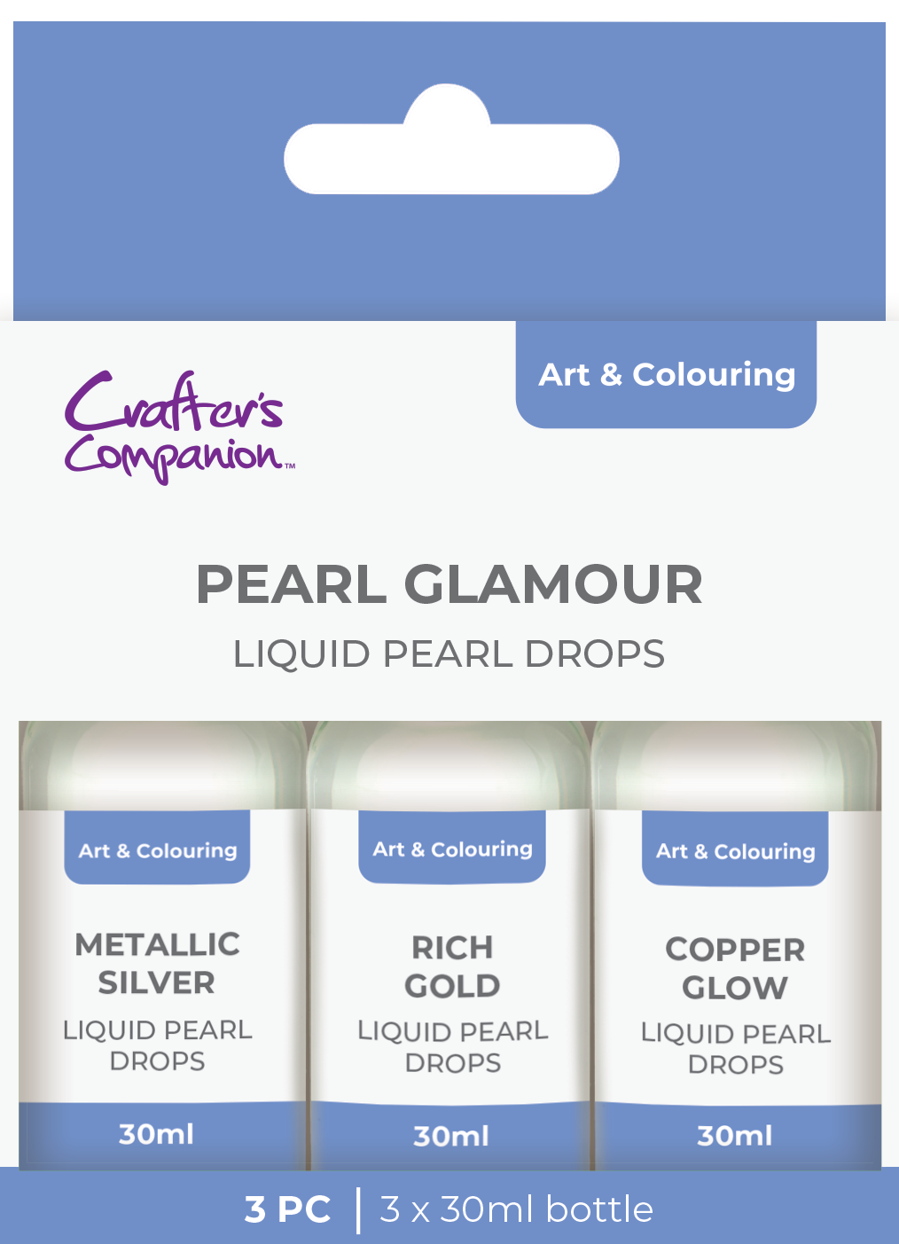 Crafter's Companion Pearl Drops Pearl Glamour 3 Pack