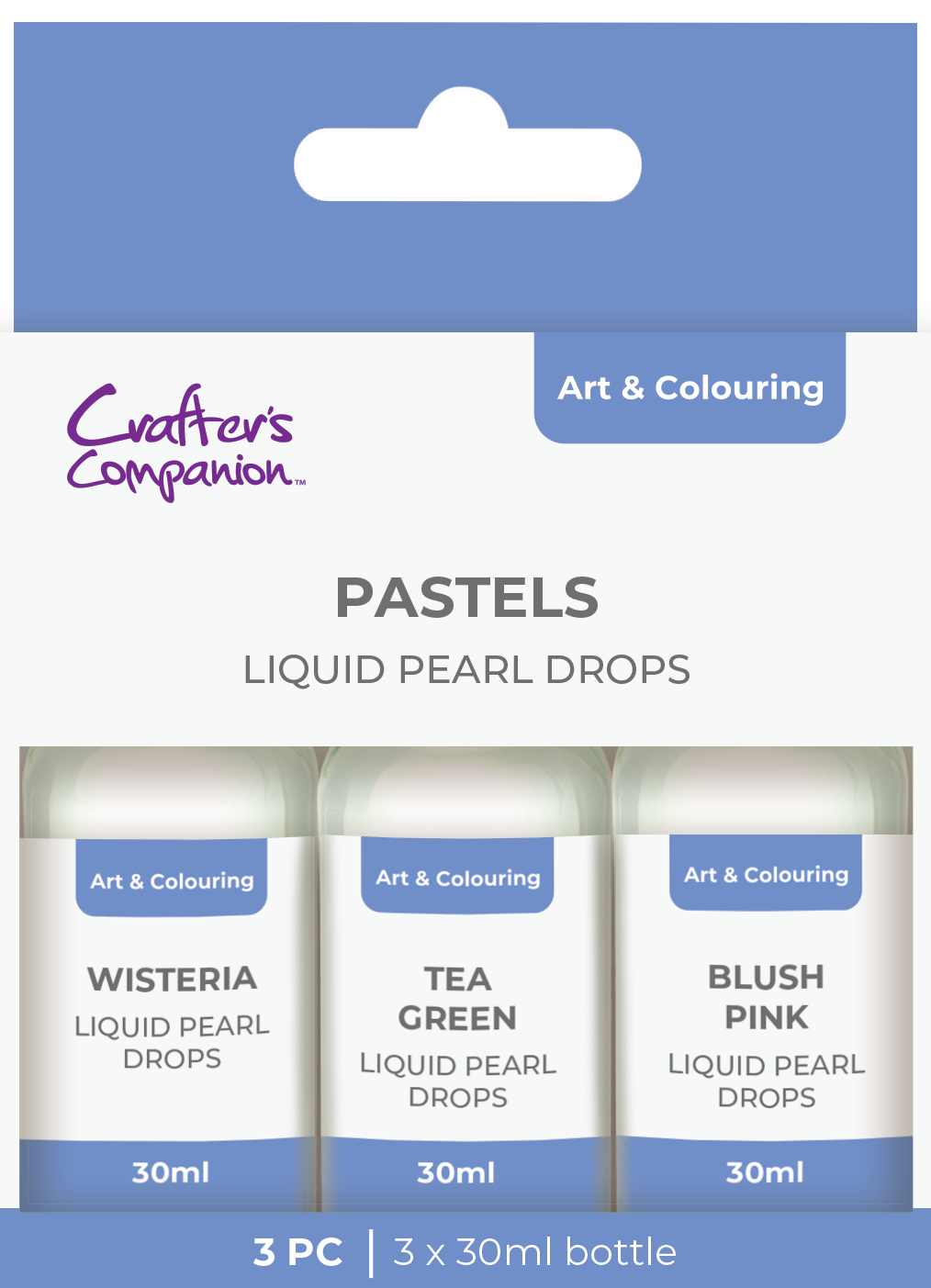 Crafter's Companion Pearl Drops Pastels 3 Pack