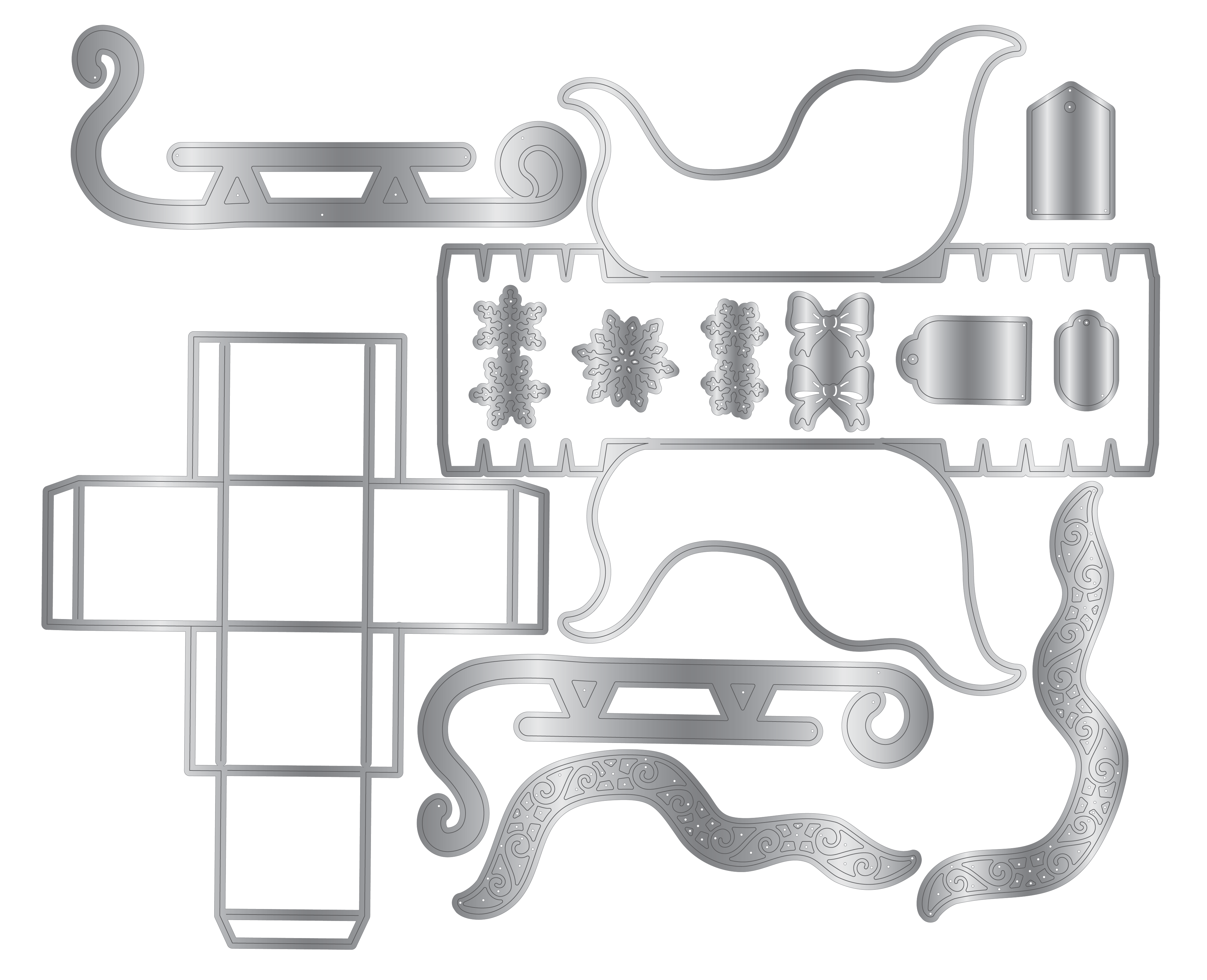 Crafter’s Companion Stamp & Dies - 3D Santa Sleigh