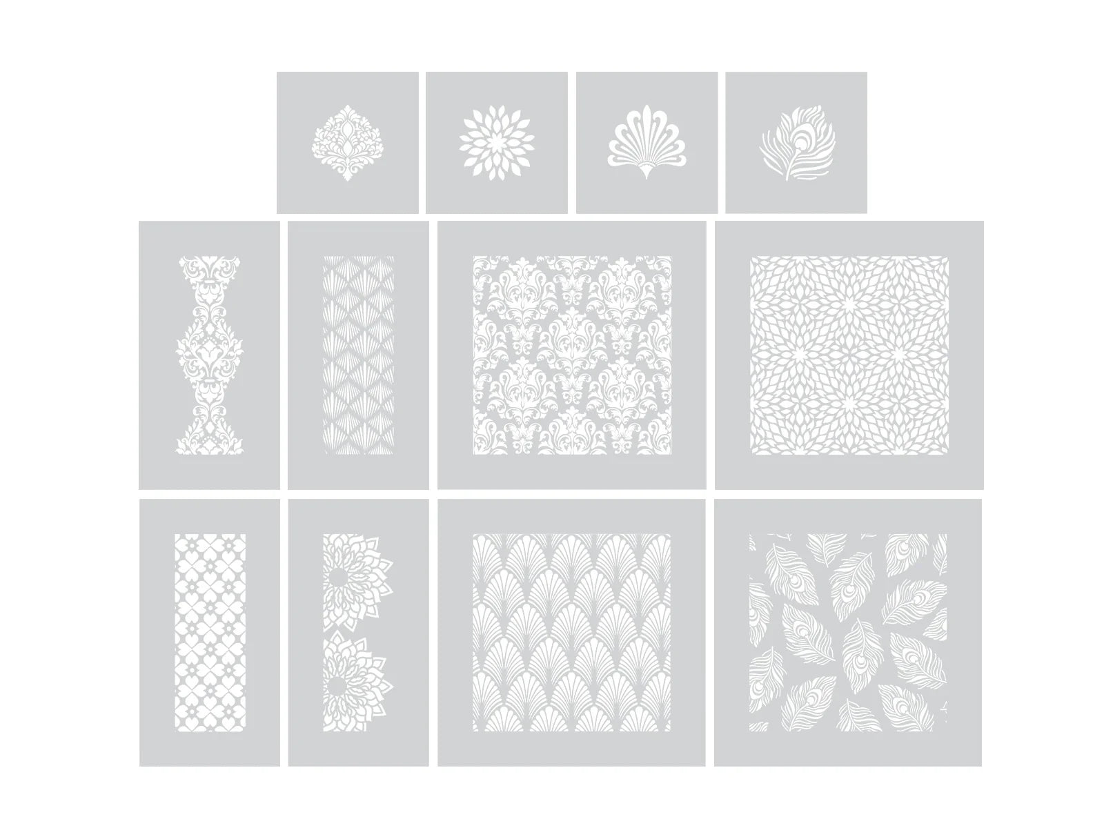 Crafter’s Companion Stencils - Swirls, Florals & Feathers