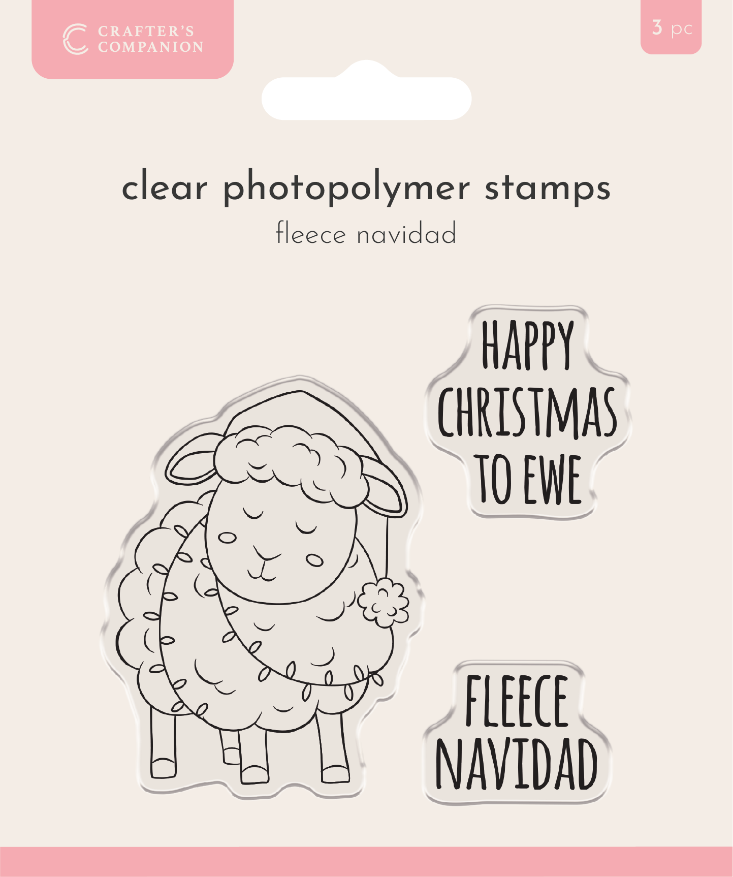 Crafter’s Companion Photopolymer Stamp - Fleece Navidad