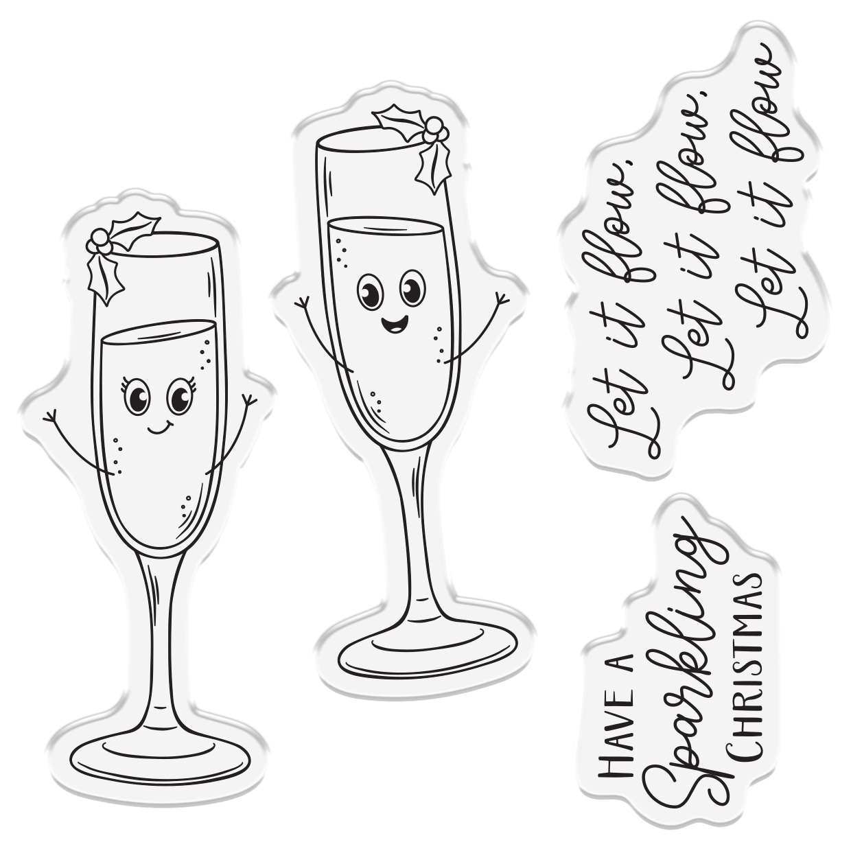 Crafter’s Companion Photopolymer Stamp - Have a Sparkling Christmas