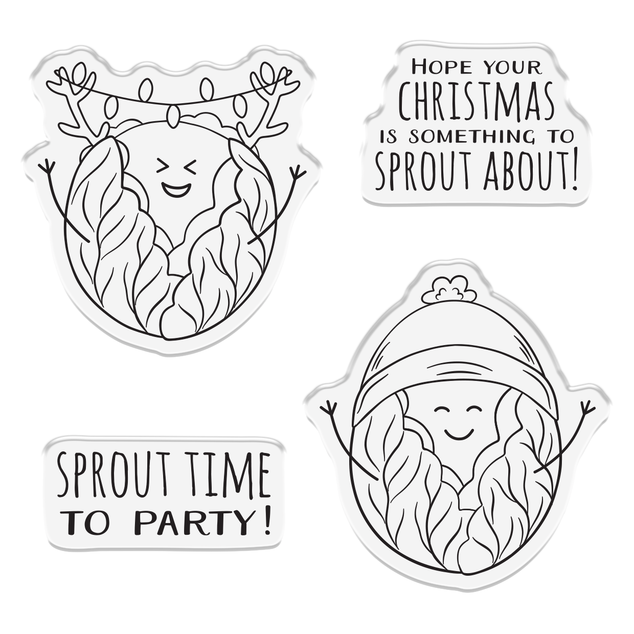 Crafter’s Companion Photopolymer Stamp - Sprout Time to Party