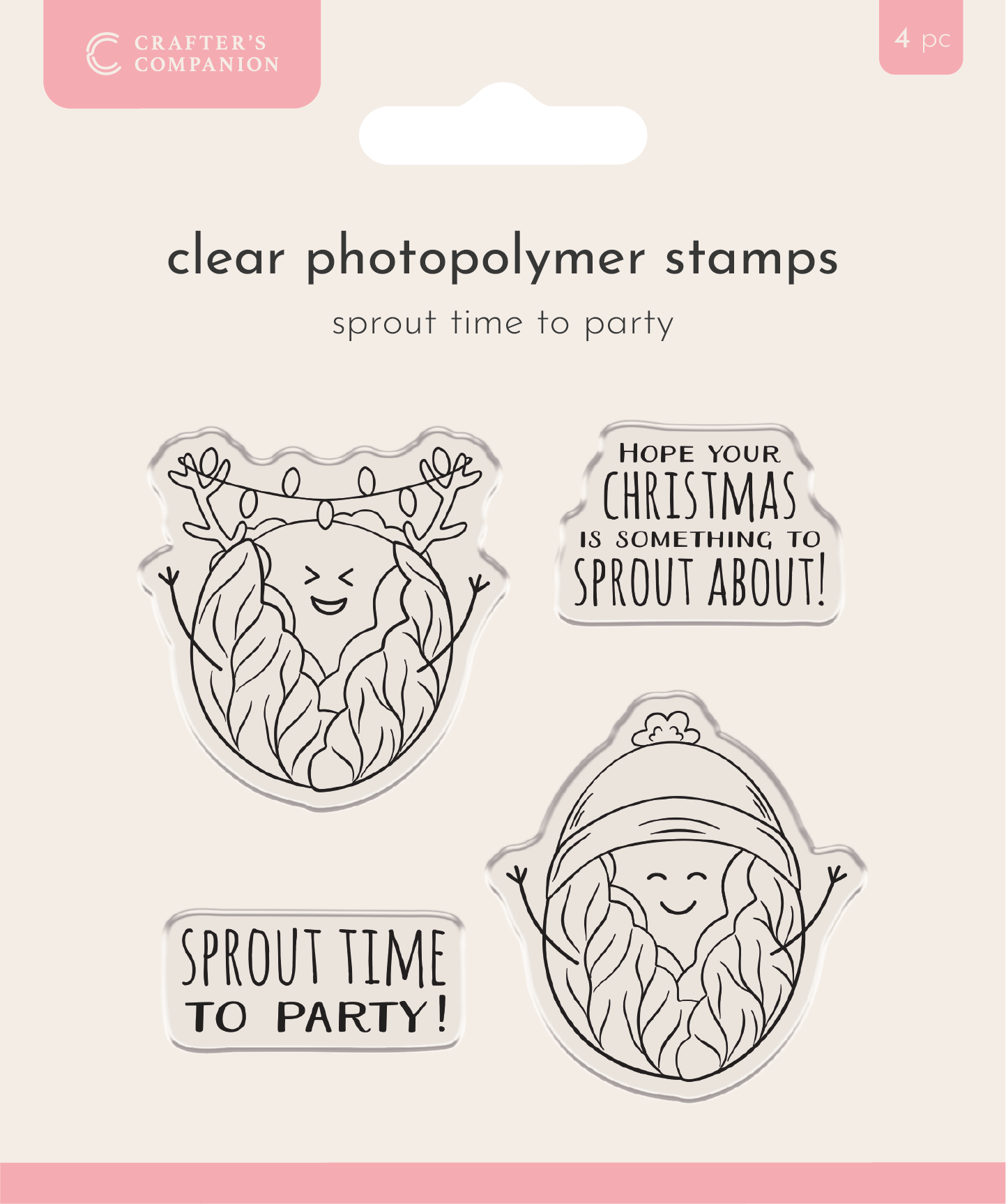 Crafter’s Companion Photopolymer Stamp - Sprout Time to Party