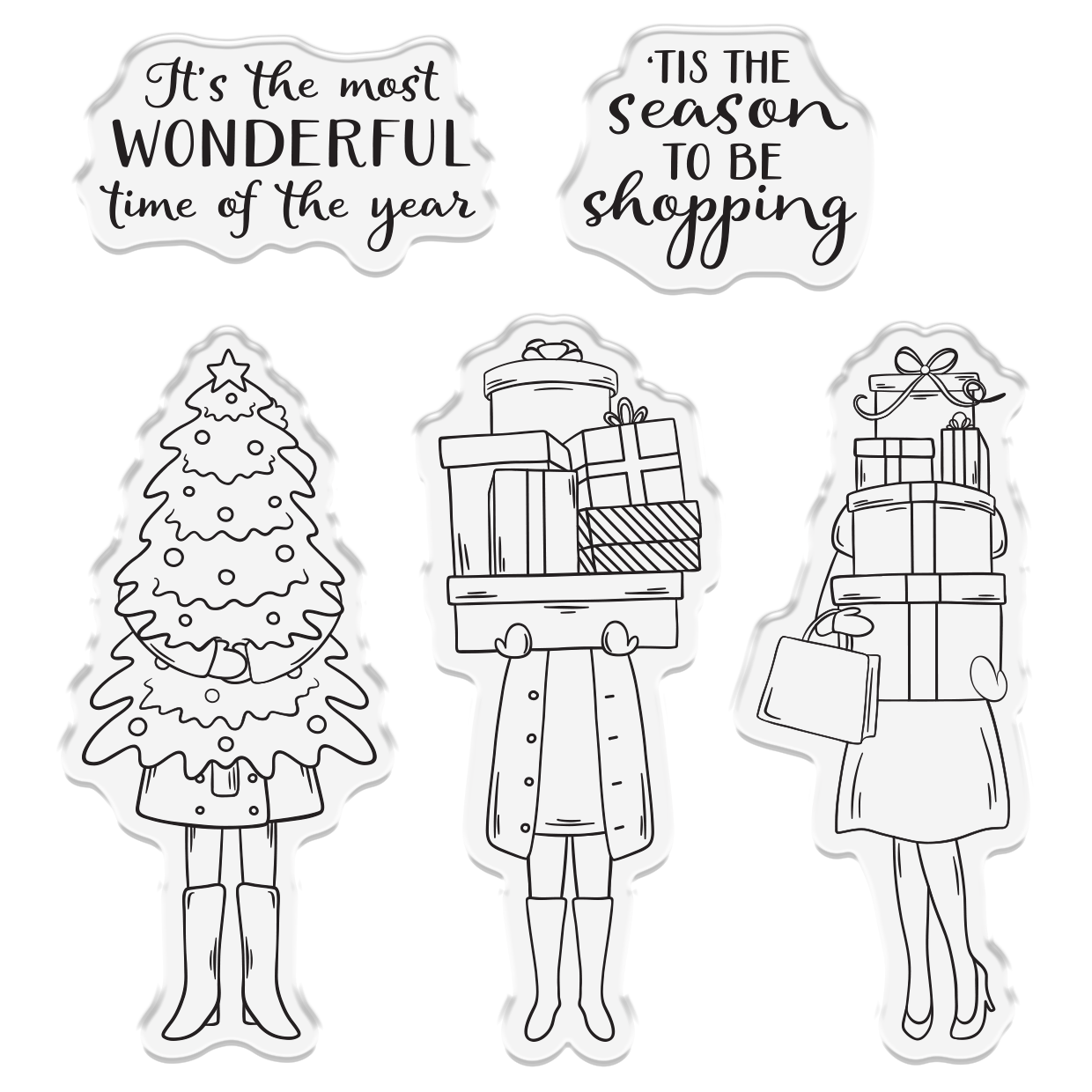 Crafter’s Companion Photopolymer Stamp - ‘Tis the Season to be Shopping
