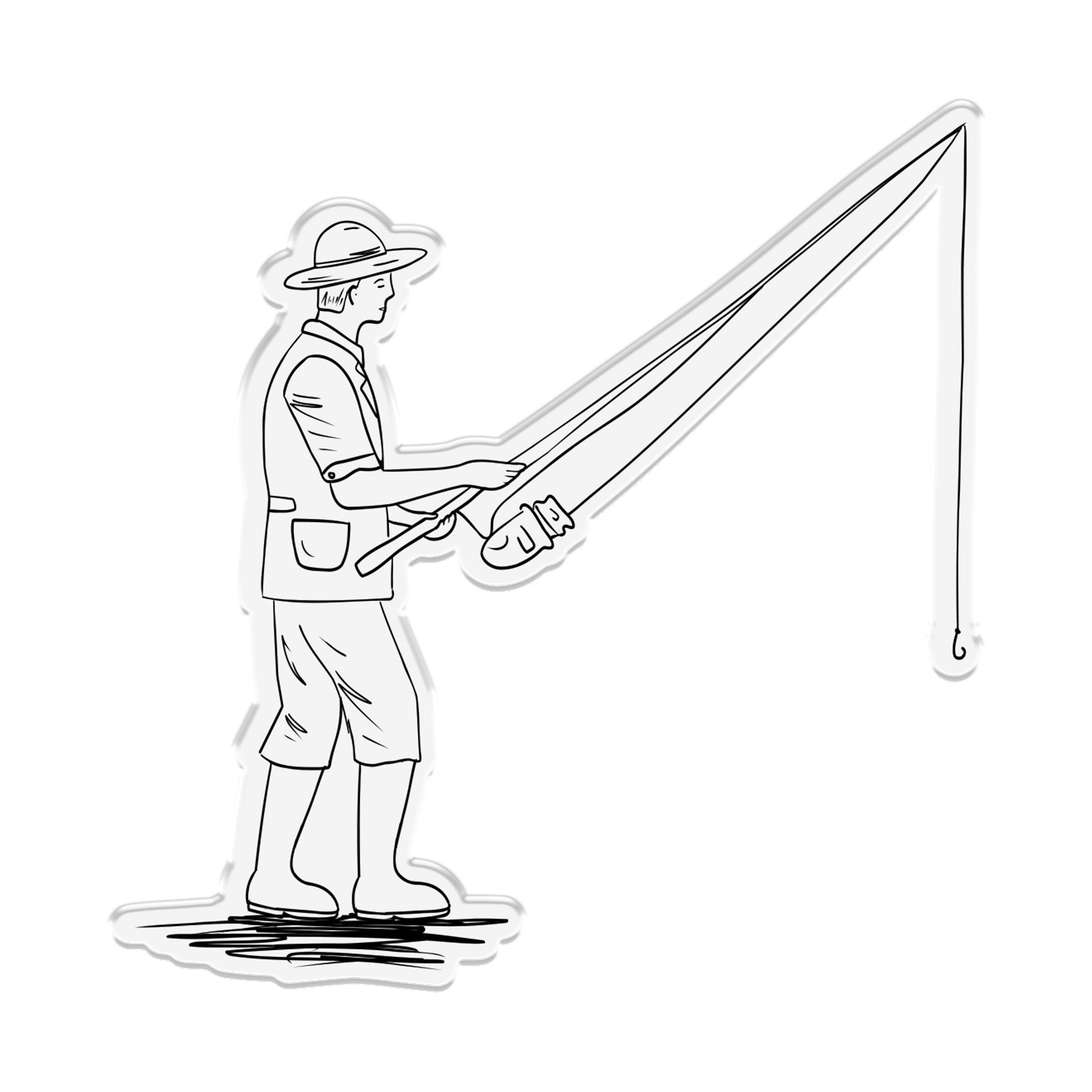 Crafters Companion The Great Outdoors Clear Acrylic Stamp Set - Perfect Catch