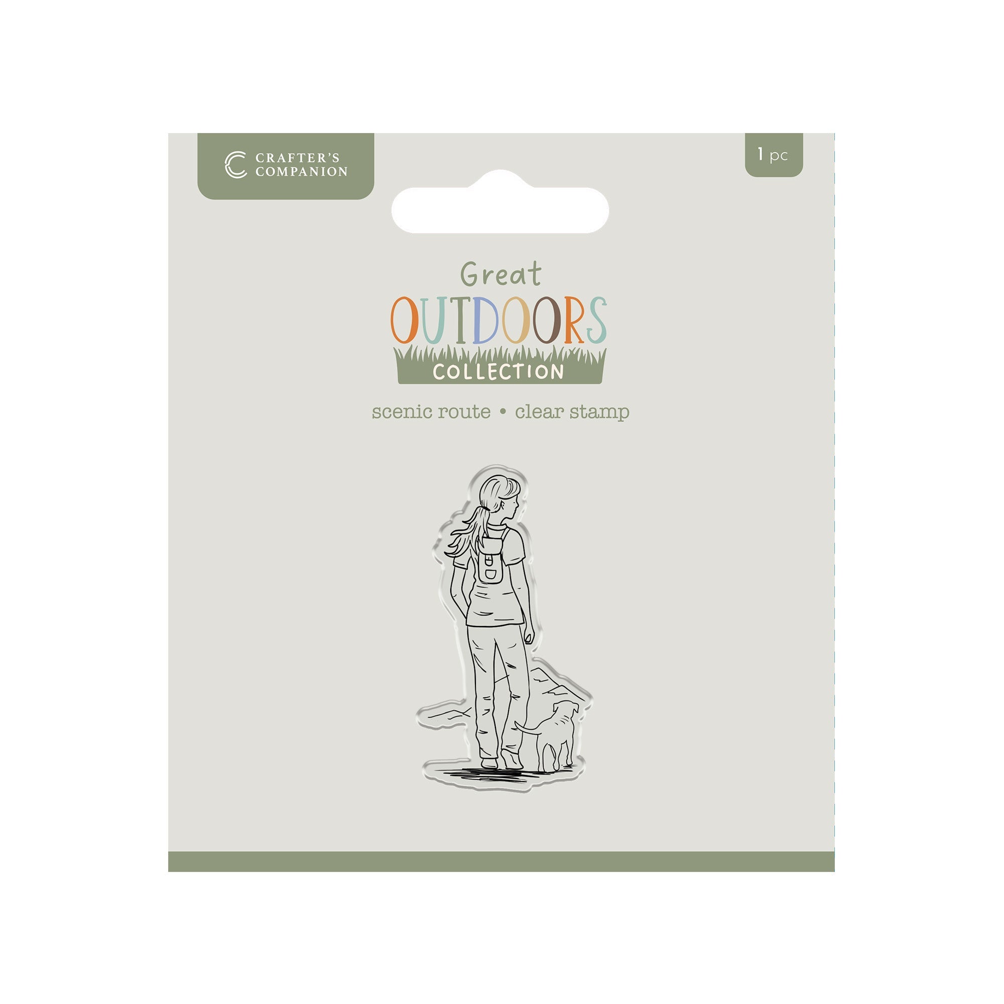 Crafters Companion The Great Outdoors Clear Acrylic Stamp Set - Scenic Route