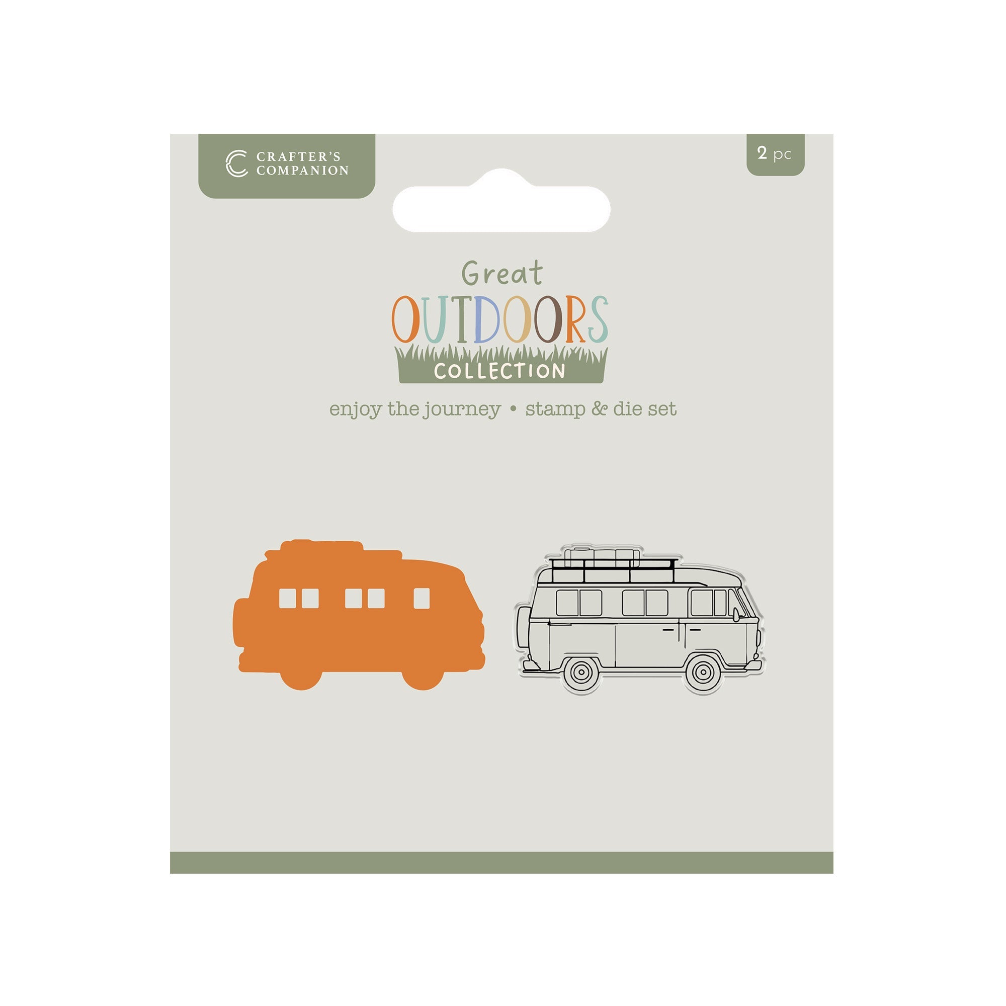 Crafters Companion The Great Outdoors Stamp & Die Set - Enjoy the Journey