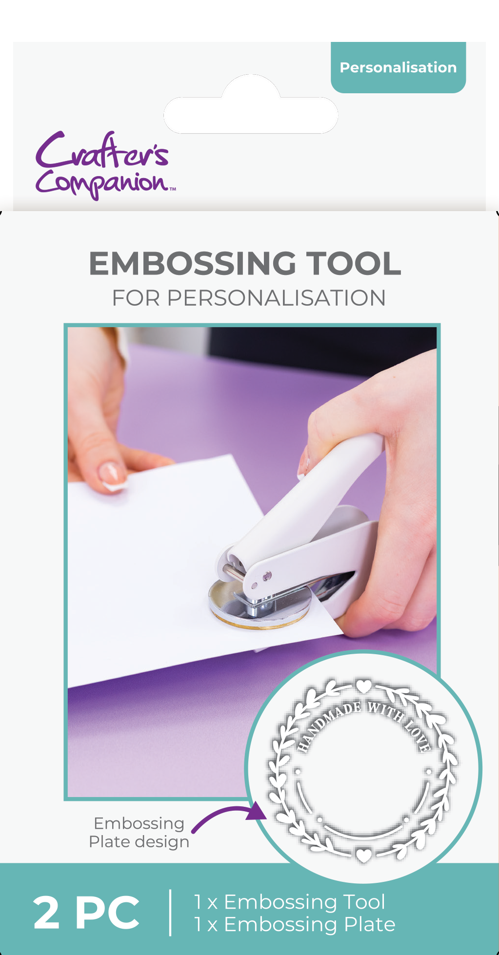 Crafter's Companion - Embossing Tool & Press Plates 3PC Set