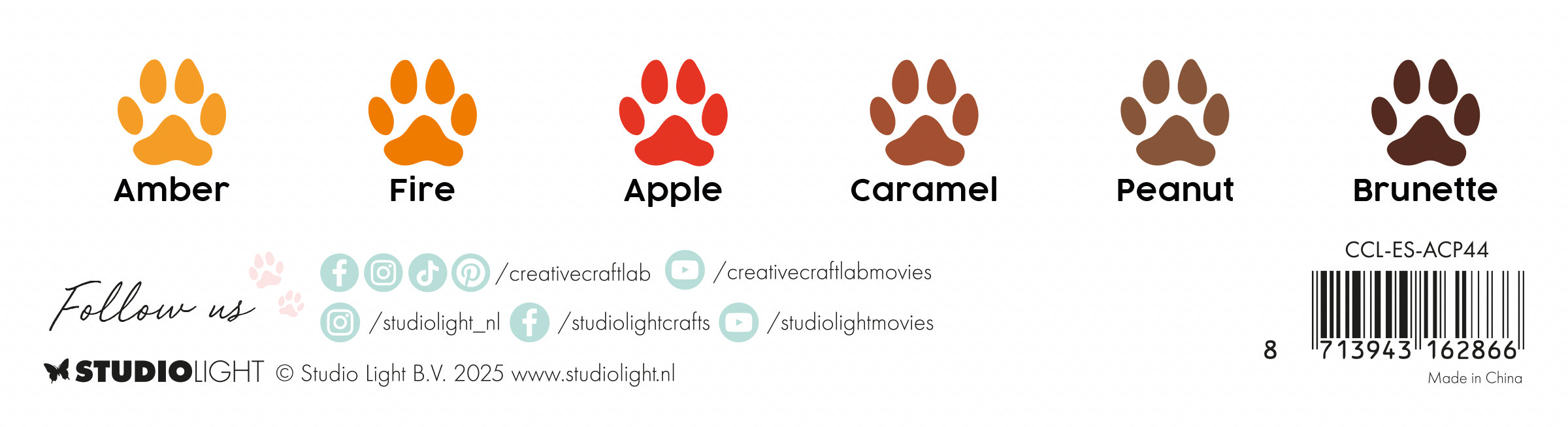 CCL Acrylic Paint Fall In Love Essentials 6 Bottles