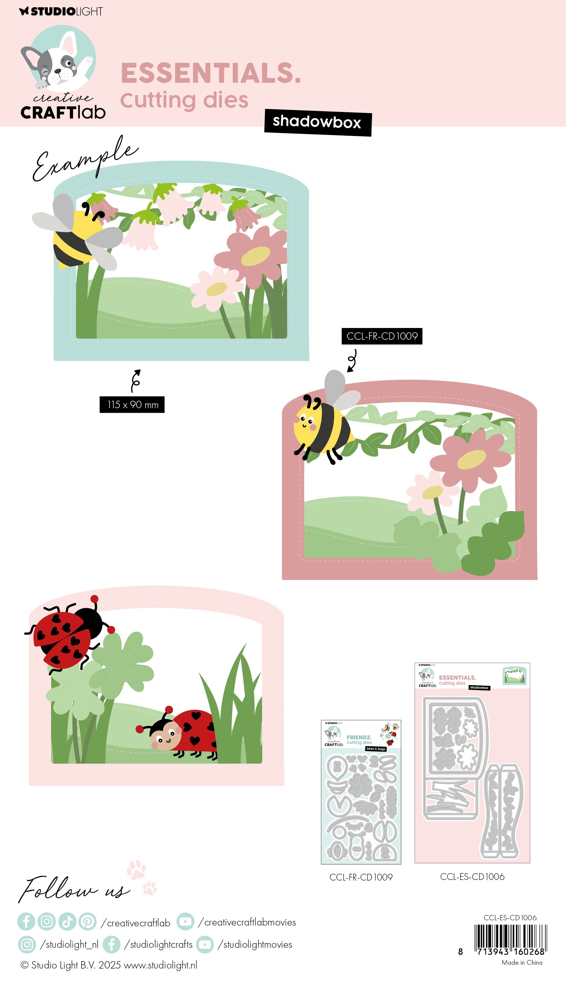 CCL Cutting Die Shadowbox Essentials 14 Pieces