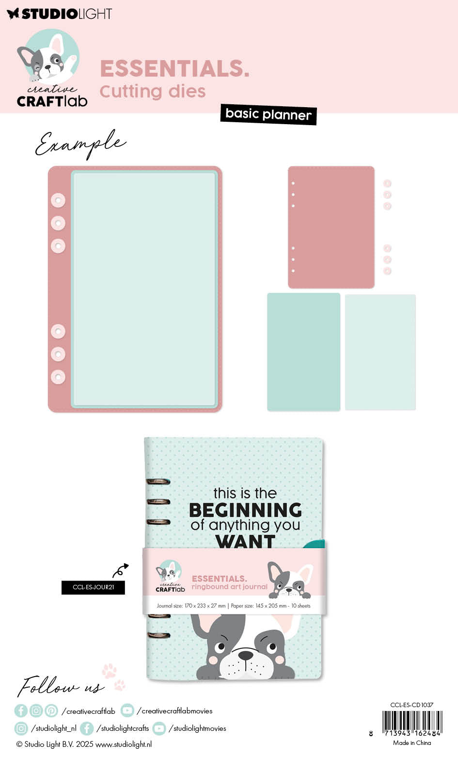 CCL Cutting Die Basic Planner Essentials 4 Pieces