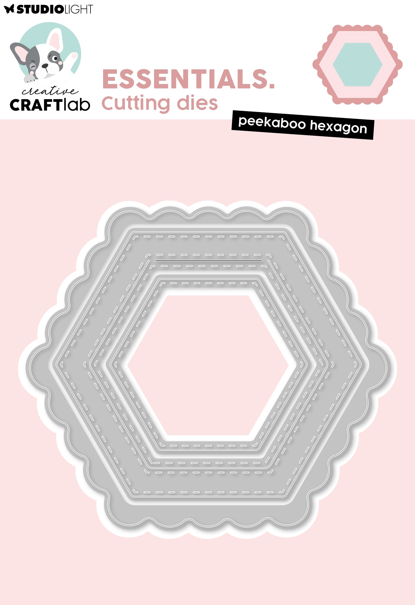CCL Cutting Die Peekaboo Hexagon Essentials 4 Pieces