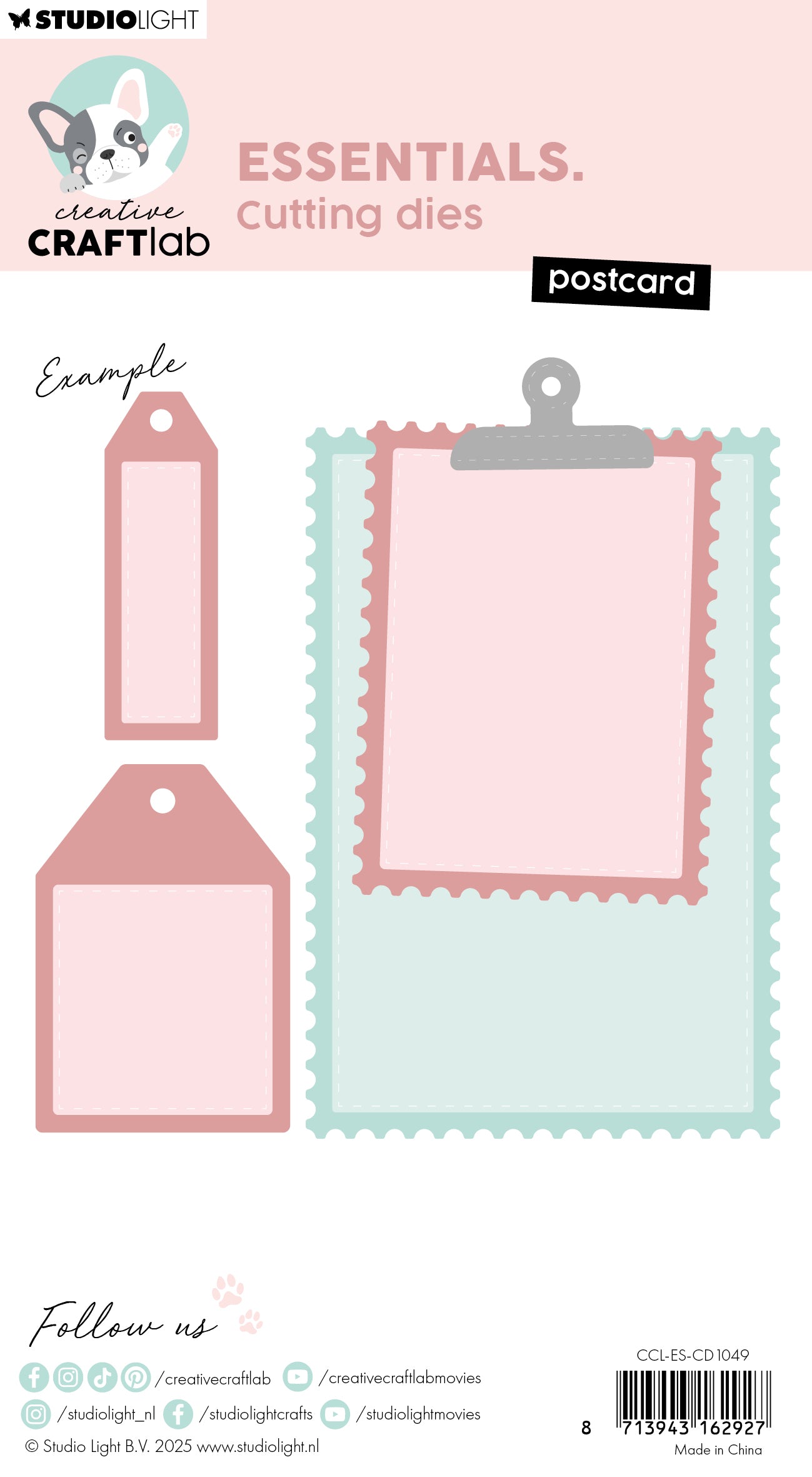 CCL Cutting Die Postcard Essentials 9 Pieces