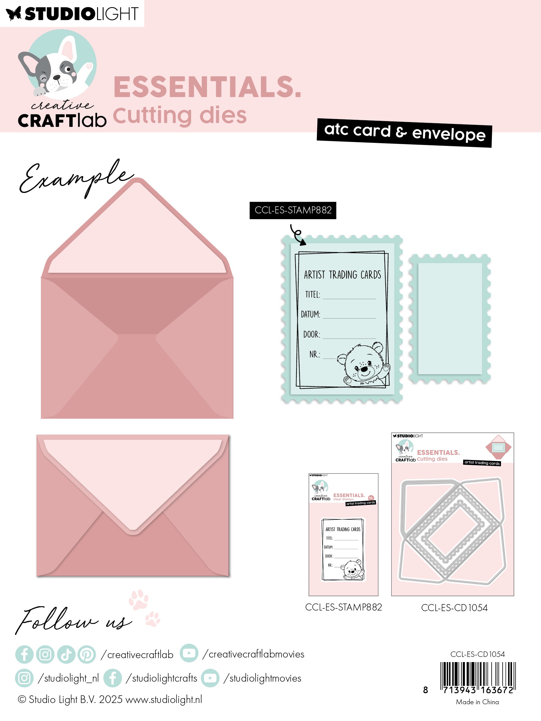 CCL Cutting Die ATC Card & Envelope Essentials 6 Pieces
