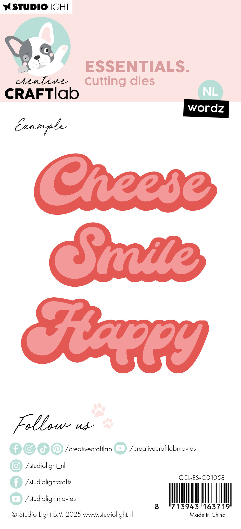 CCL Cutting Die Wordz Essentials 6 Pieces